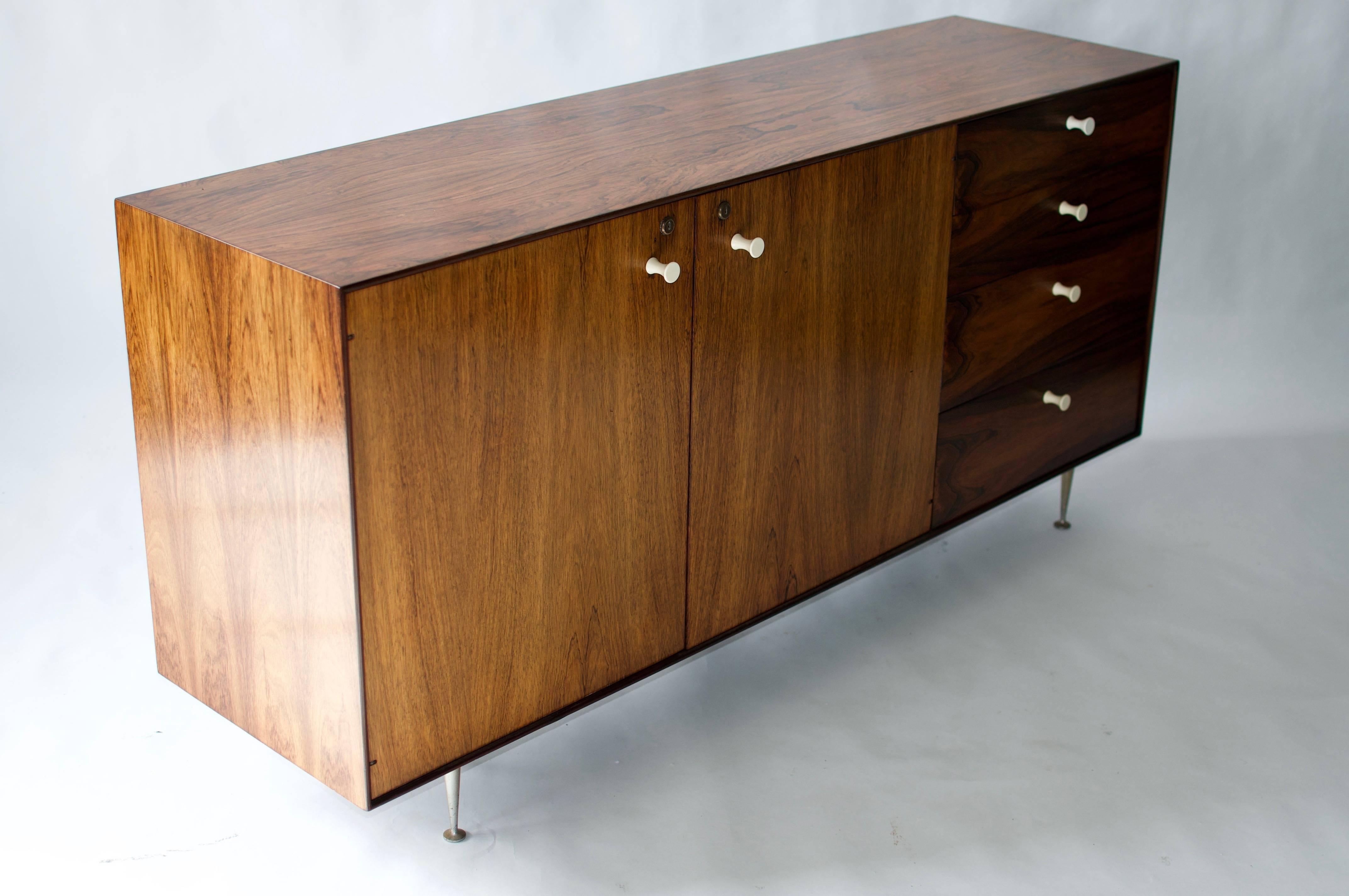 Mid-Century Modern George Nelson Rosewood Thin Edge Cabinet