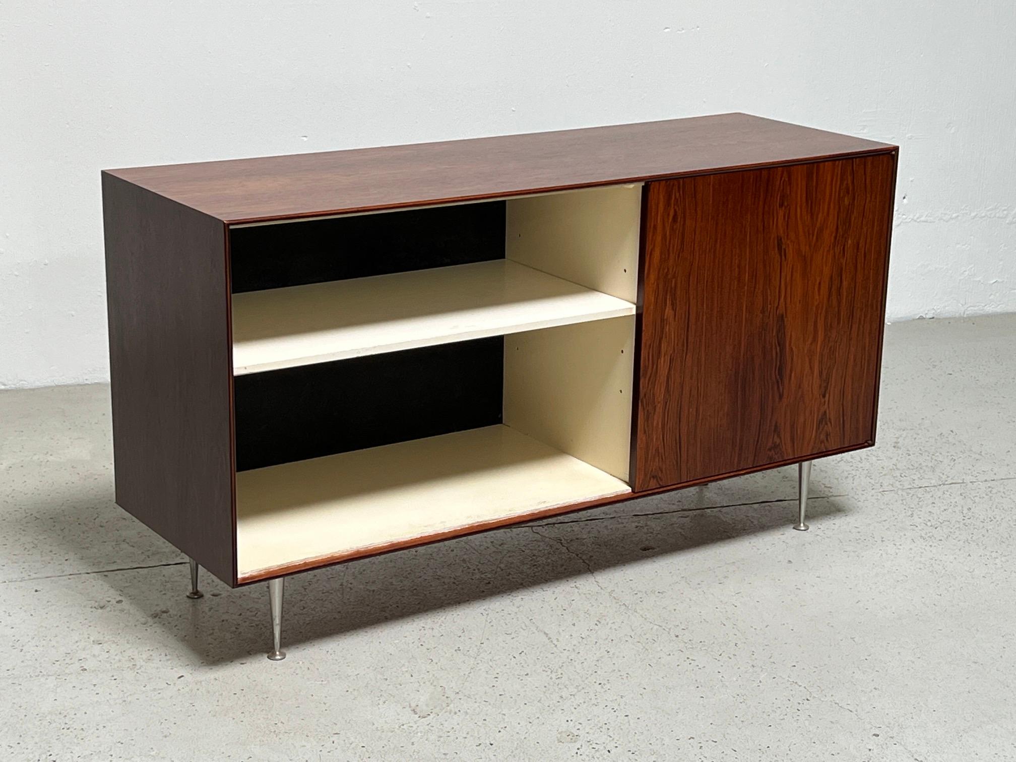 Mid-20th Century George Nelson Rosewood Thin Edge Cabinet For Sale