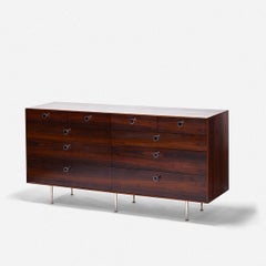 George Nelson Rosewood Thin Edge Cabinet Model 5723 for Herman Miller