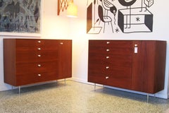 Pair George Nelson Rosewood Thin Edge Prototype Chest Dresser Herman Miller