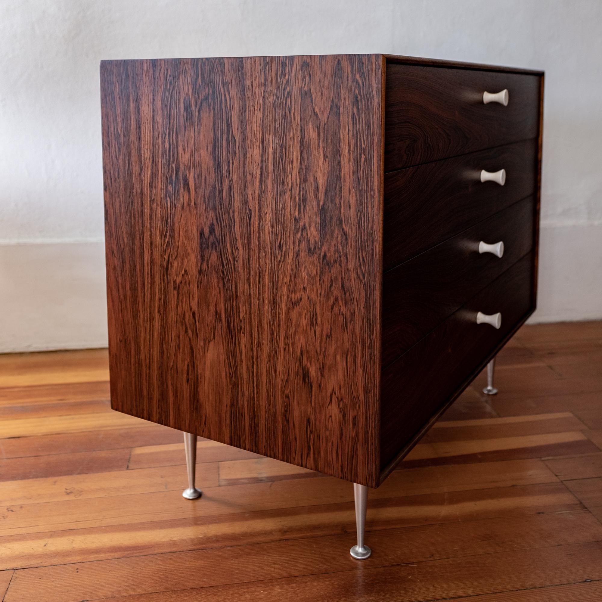 George Nelson Rosewood Thin Edge Chest Herman Miller In Good Condition In San Diego, CA