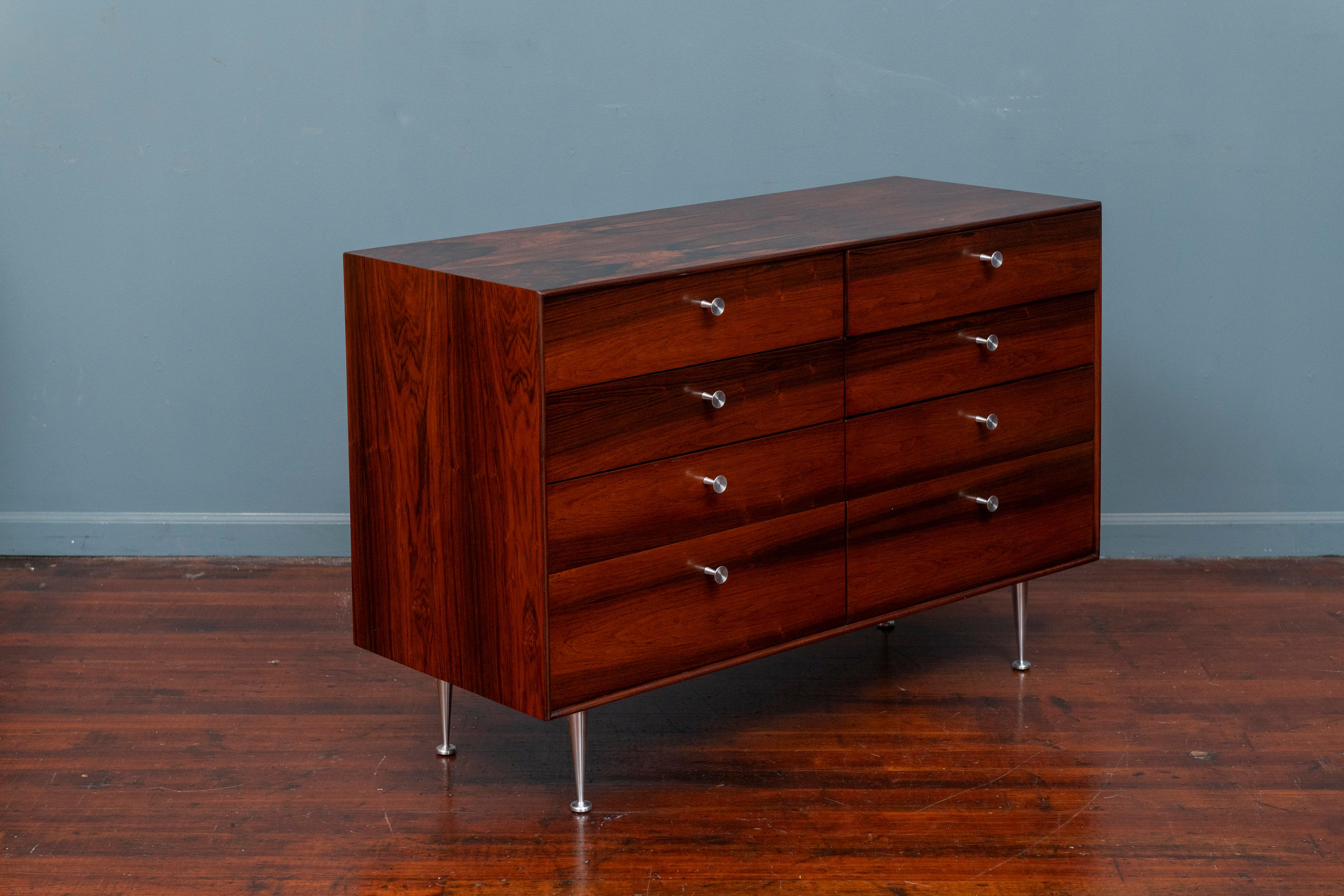 George Nelson Rosewood Thin Edge Dresser for Herman Miller In Good Condition For Sale In San Francisco, CA