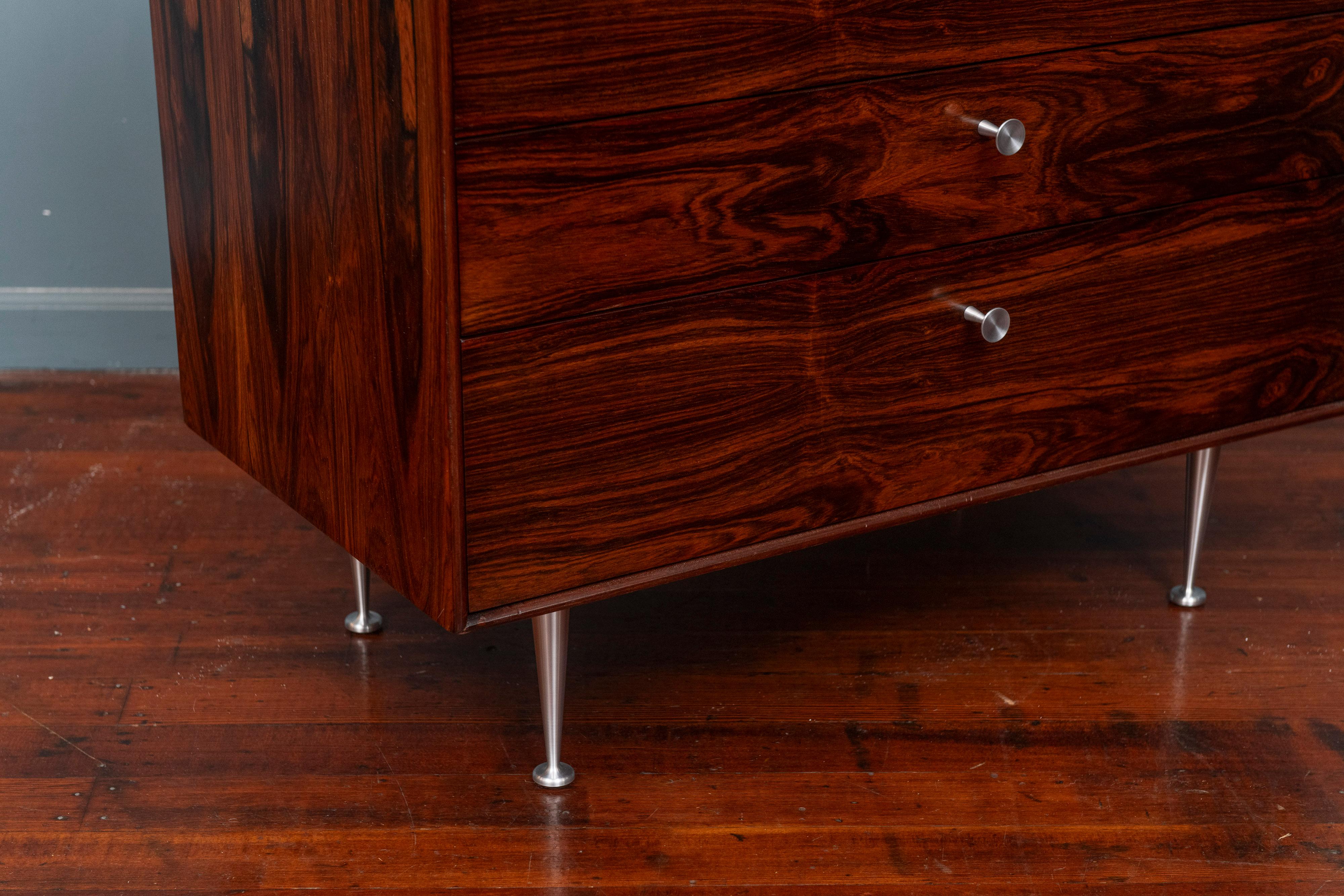 Mid-20th Century George Nelson Rosewood Thin Edge Dresser for Herman Miller For Sale