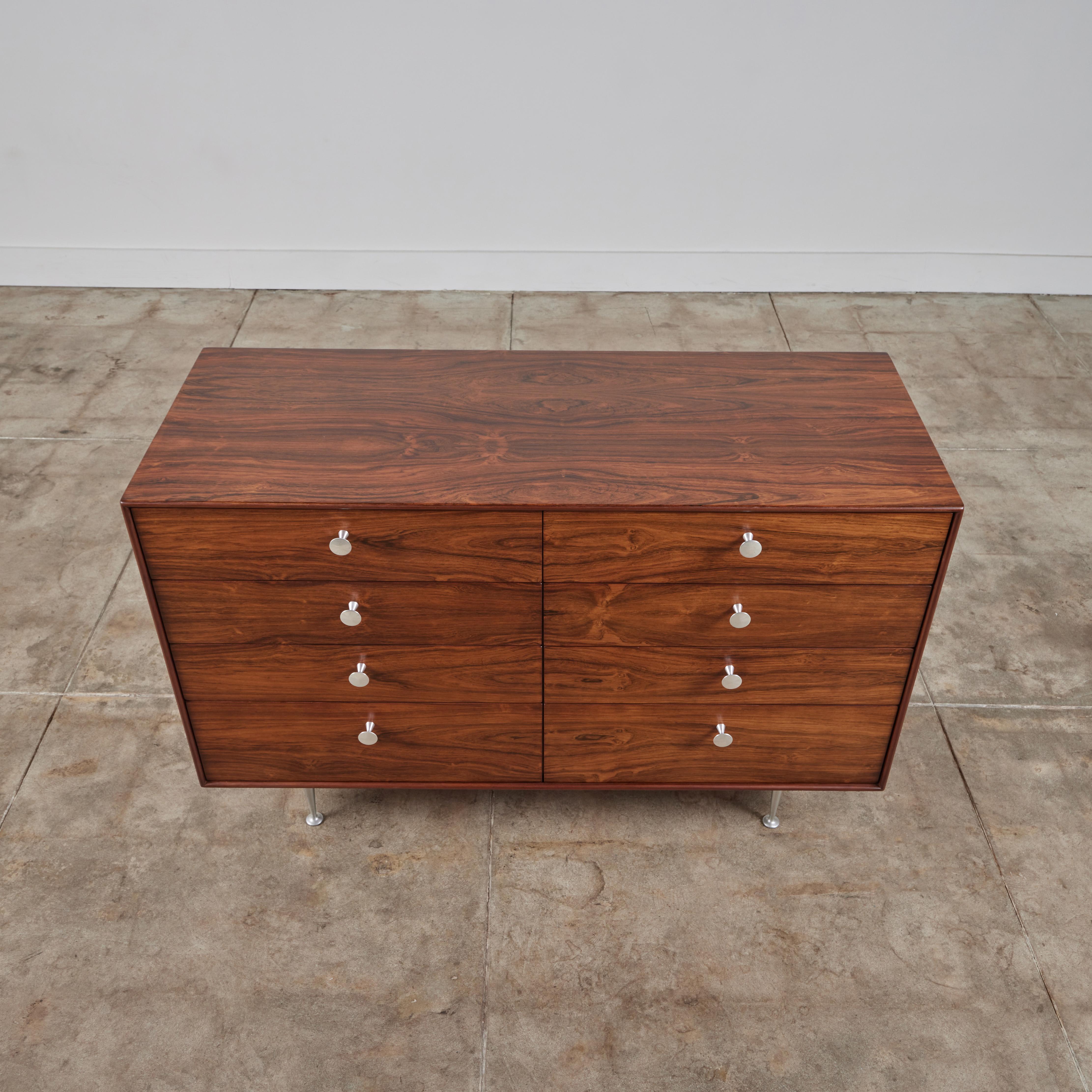 20th Century George Nelson Rosewood Thin Edge Dresser for Herman Miller For Sale