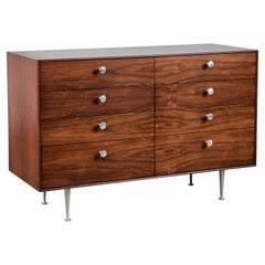 George Nelson Cassettone con bordo sottile in legno di palissandro per Herman Miller