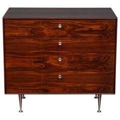 George Nelson Cassettone con bordo sottile in legno di palissandro per Herman Miller