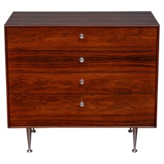 George Nelson Cassettone con bordo sottile in legno di palissandro per Herman Miller