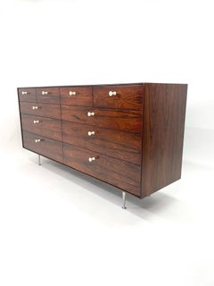 George Nelson Rosewood Thin Edge Ten Drawer Dresser for Herman Miller