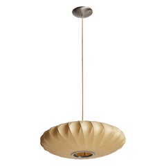 George Nelson, Saucer Bubble Pendant, Steel, Plastic, USA, 1952