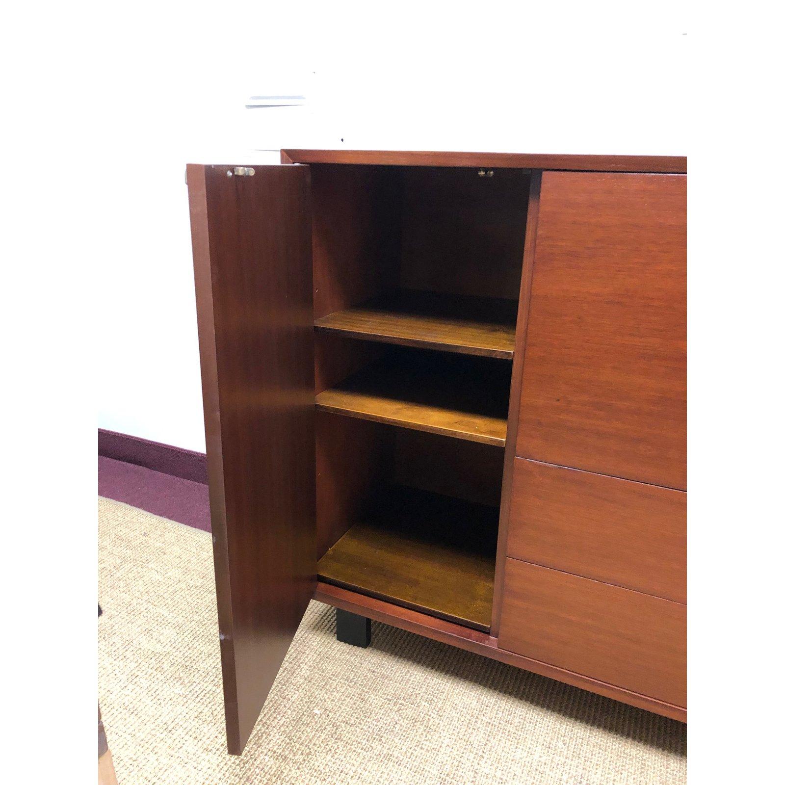 American George Nelson Secretary and Bookcase on Basic Series Legs, Mfg. Herman Miller For Sale