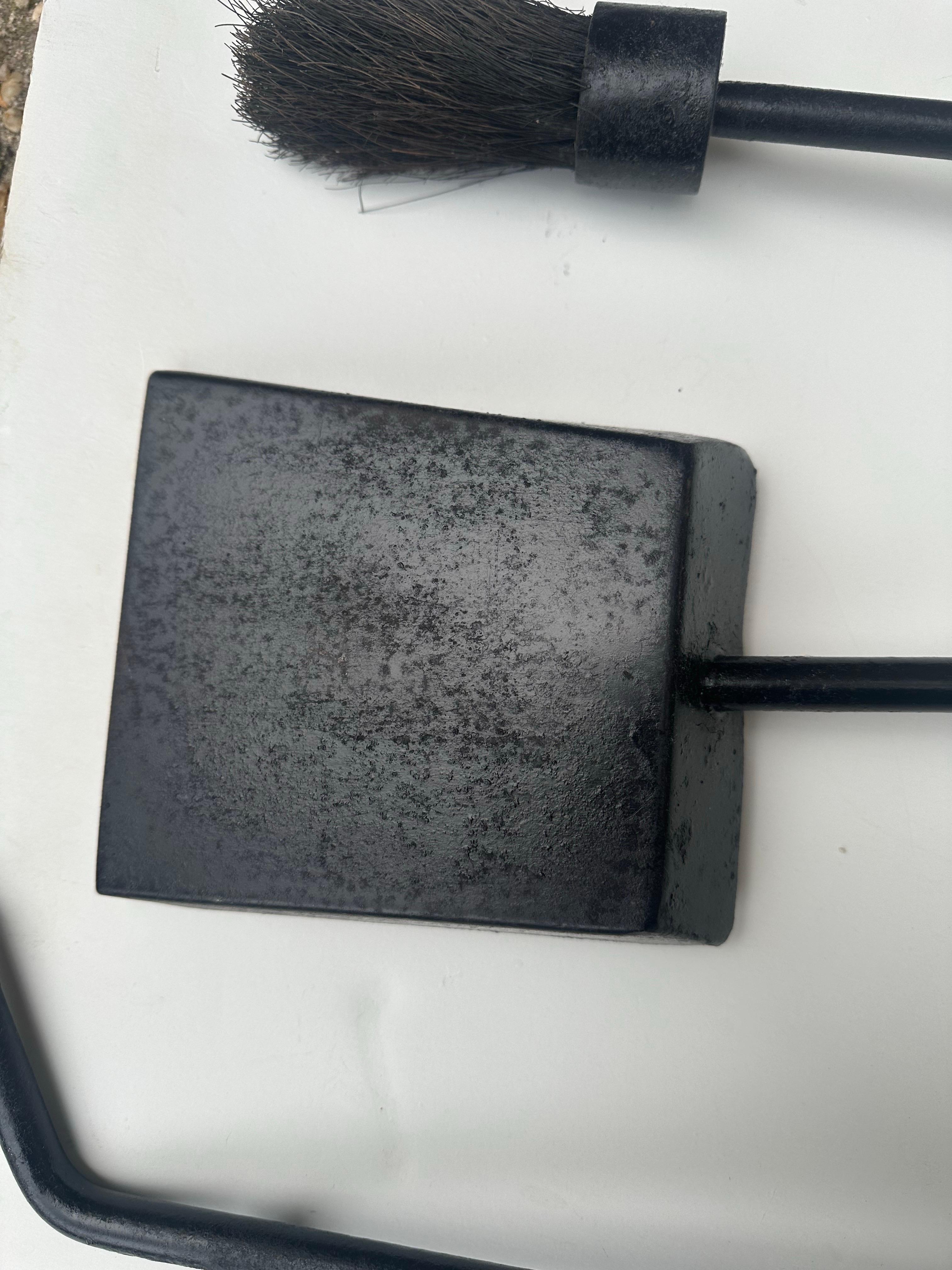 George Nelson Set of Fireplace Tools In Fair Condition For Sale In East Hampton, NY