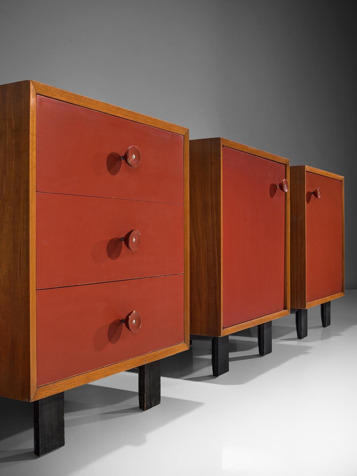 George Nelson Set of Four Cabinets In Good Condition In Waalwijk, NL