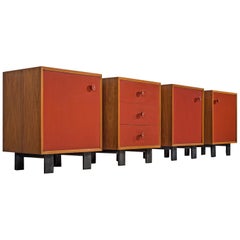 George Nelson Set of Four Cabinets