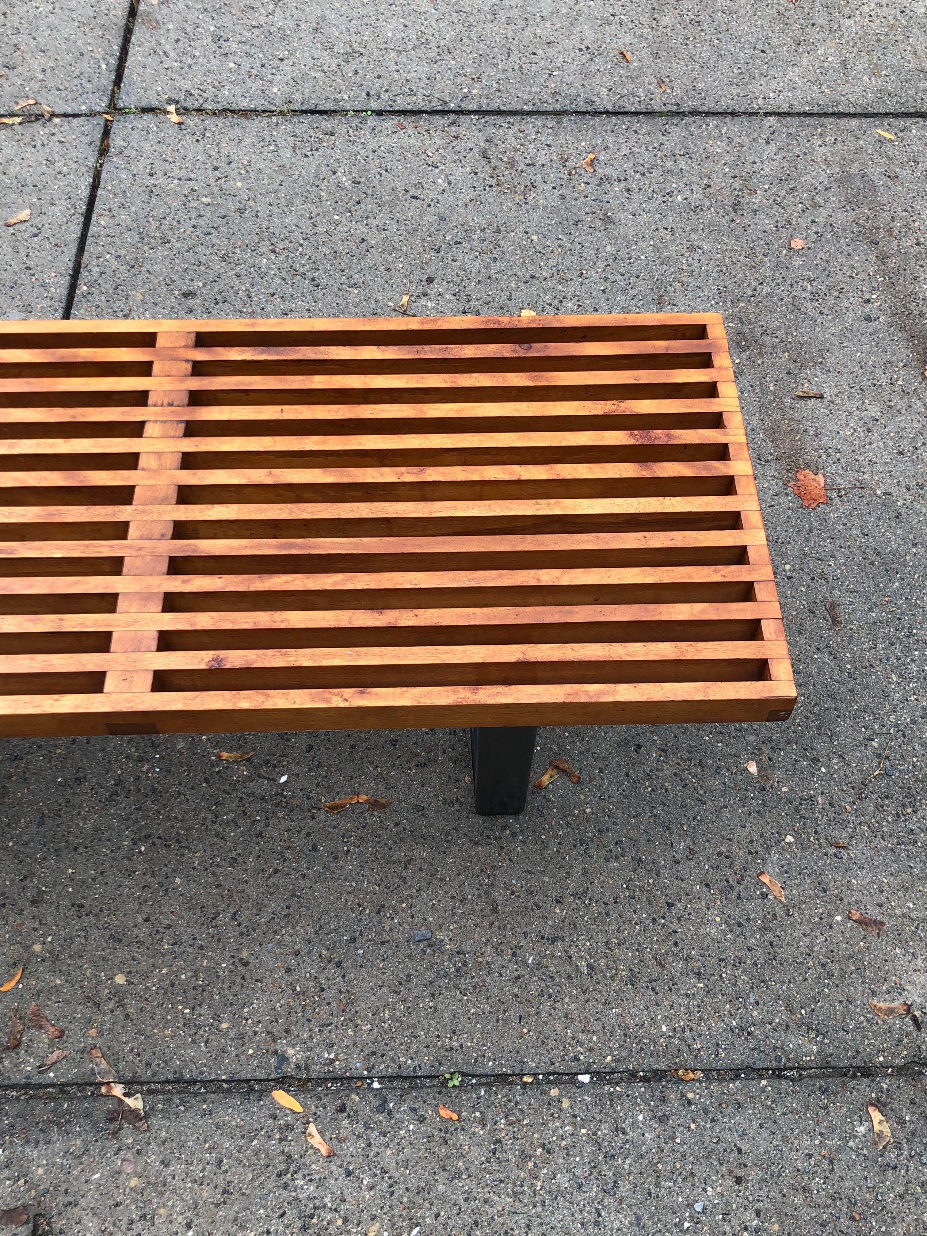 George Nelson Slat Bench or Coffee Table In Good Condition In Brooklyn, NY