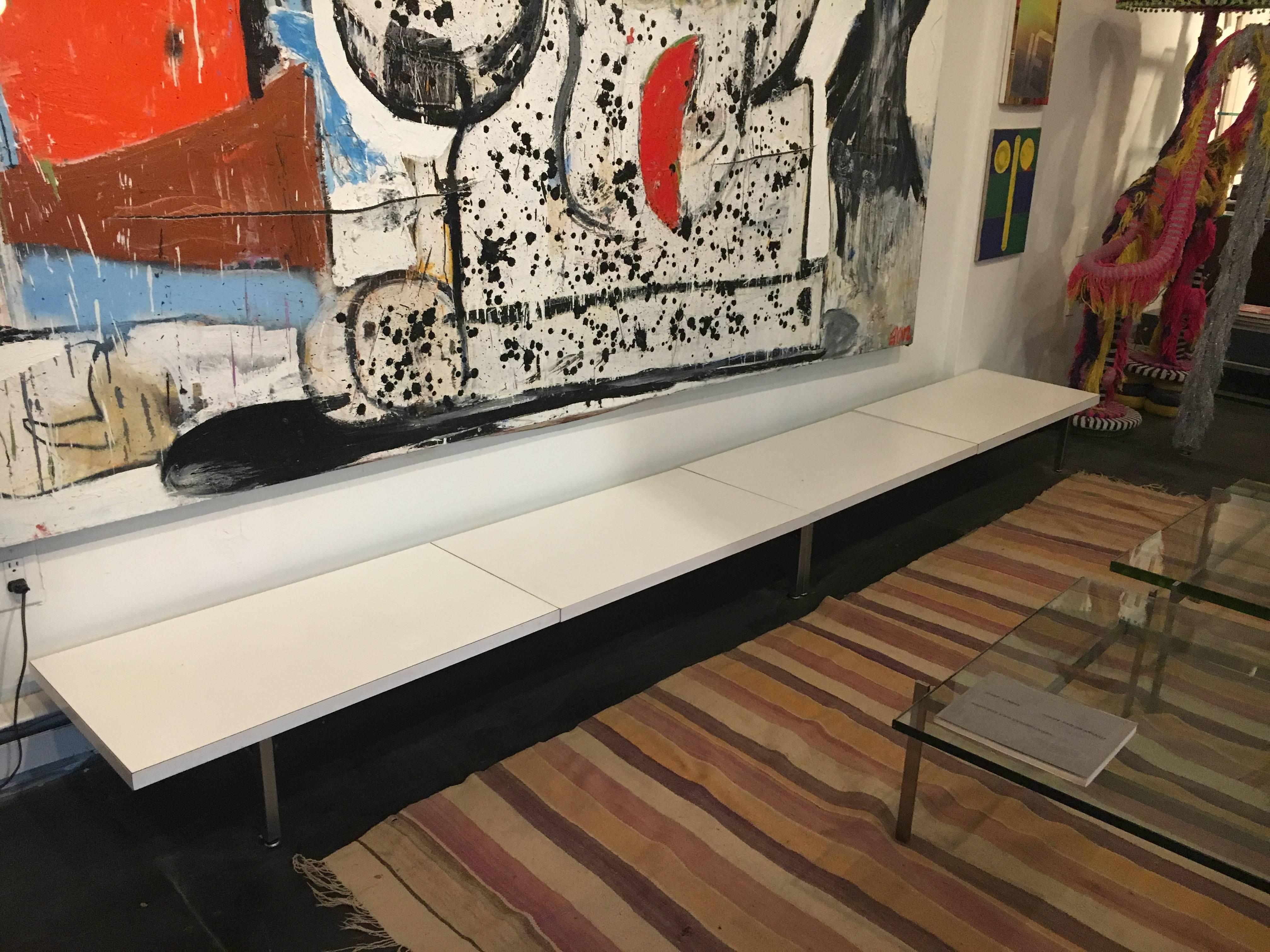 George Nelson Steel Frame Bench Herman Miller, 1952 In Excellent Condition In Brooklyn, NY
