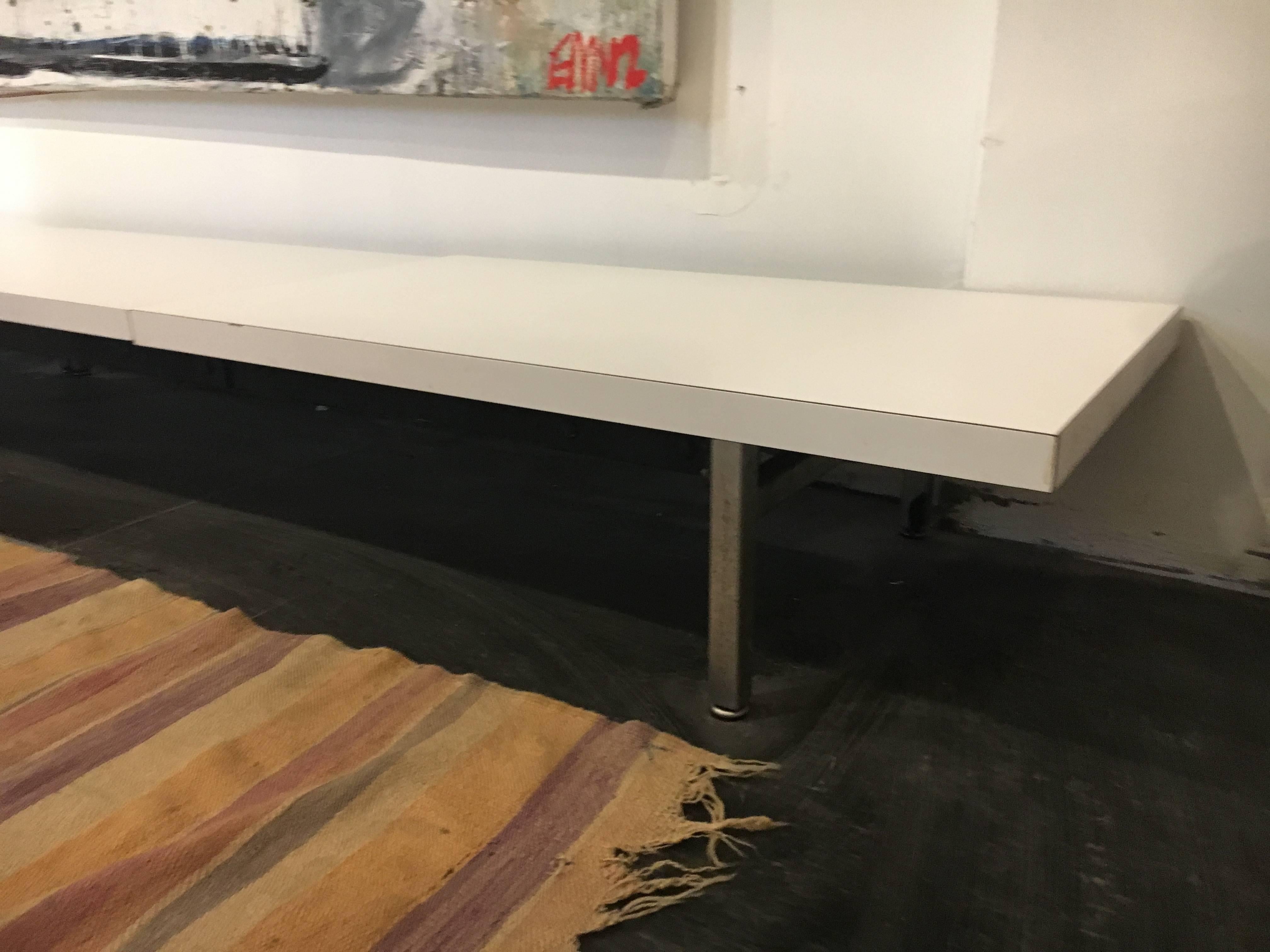 Mid-20th Century George Nelson Steel Frame Bench Herman Miller, 1952
