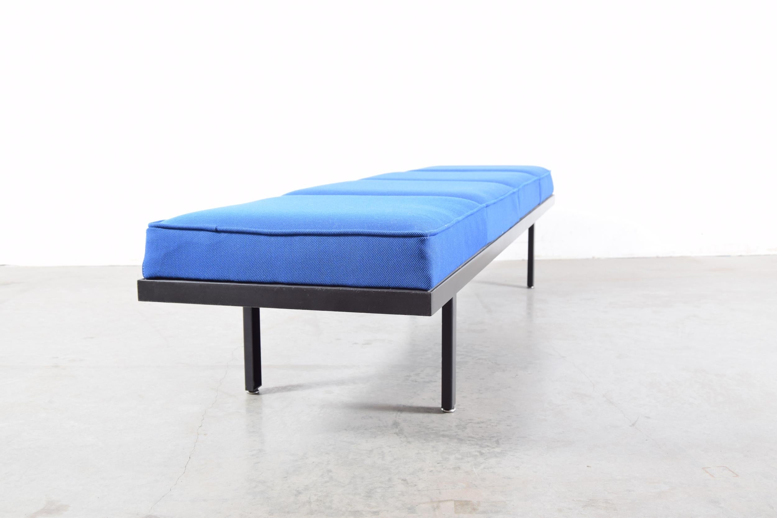 American George Nelson Steel Frame Bench in Maharam Fabric