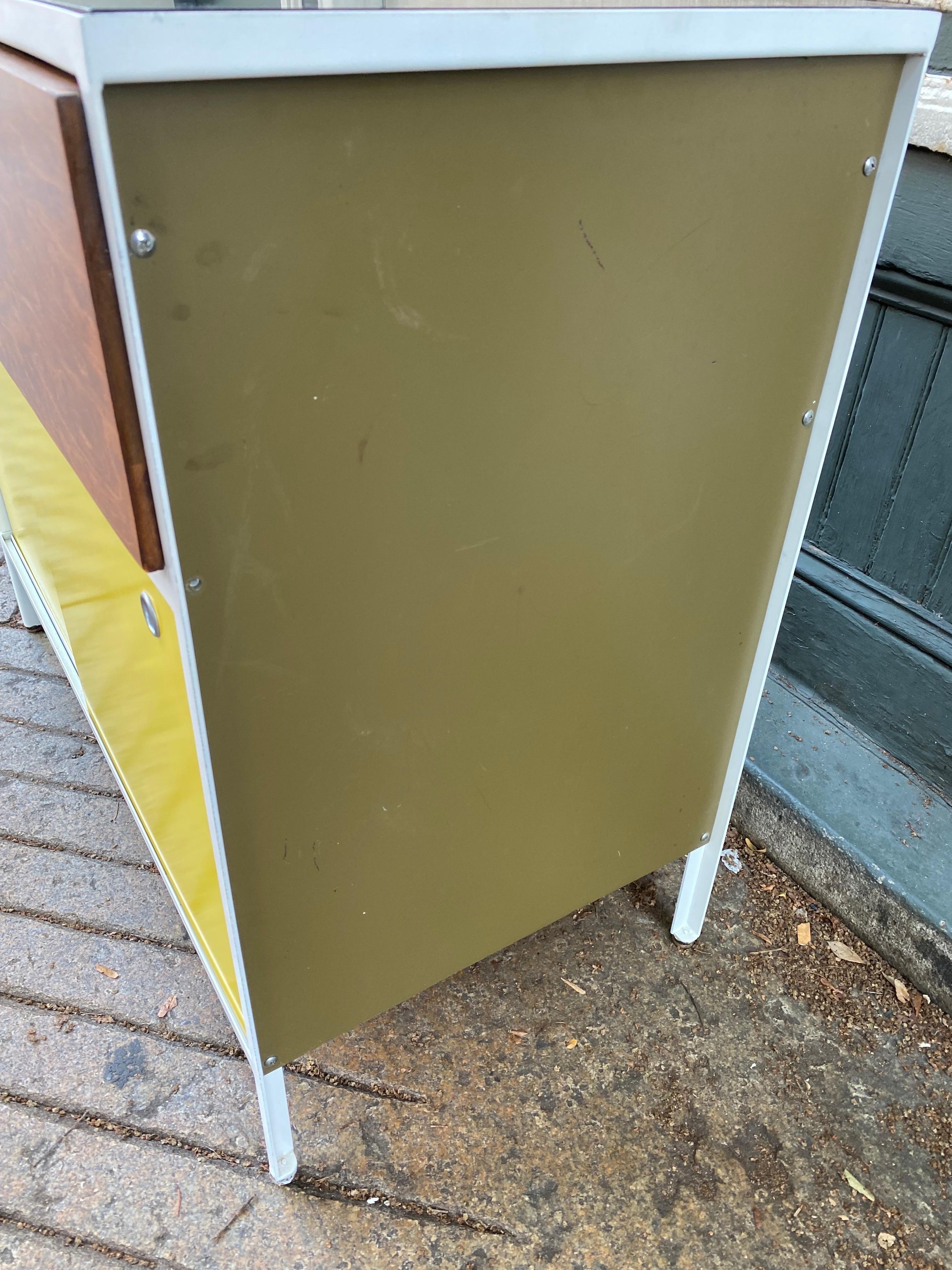 American George Nelson Steel Frame Cabinet For Sale