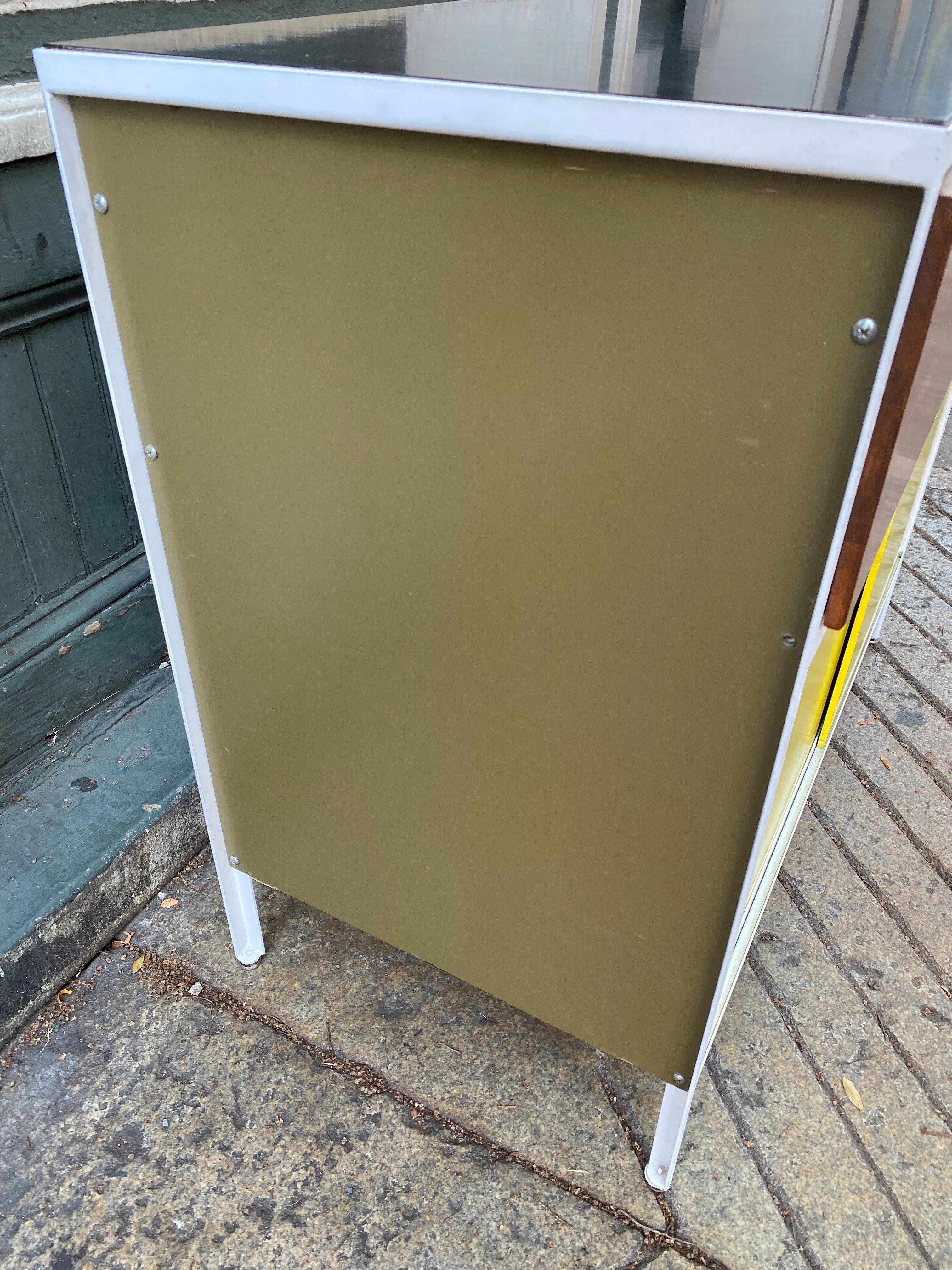 George Nelson Steel Frame Cabinet In Good Condition For Sale In Philadelphia, PA