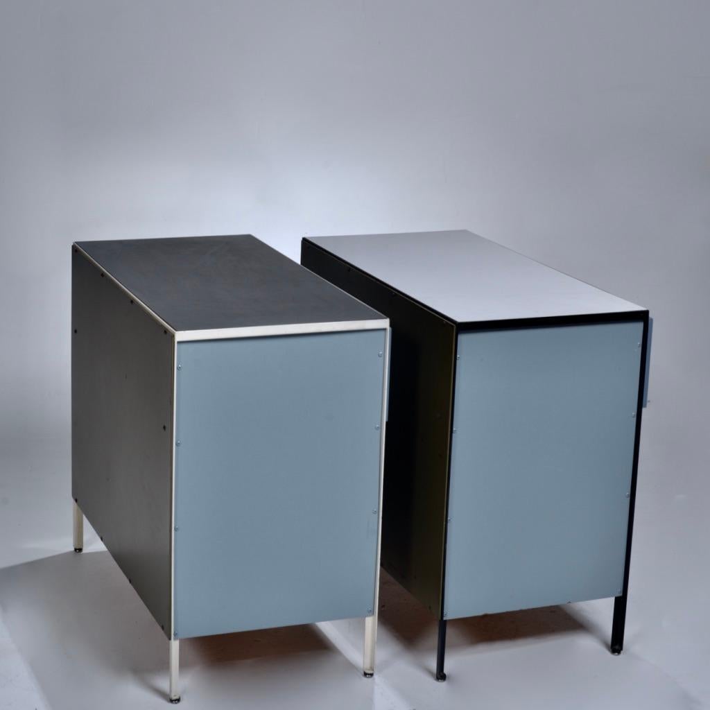Mid-Century Modern George Nelson Steel Frame Cabinets for Herman Miller For Sale