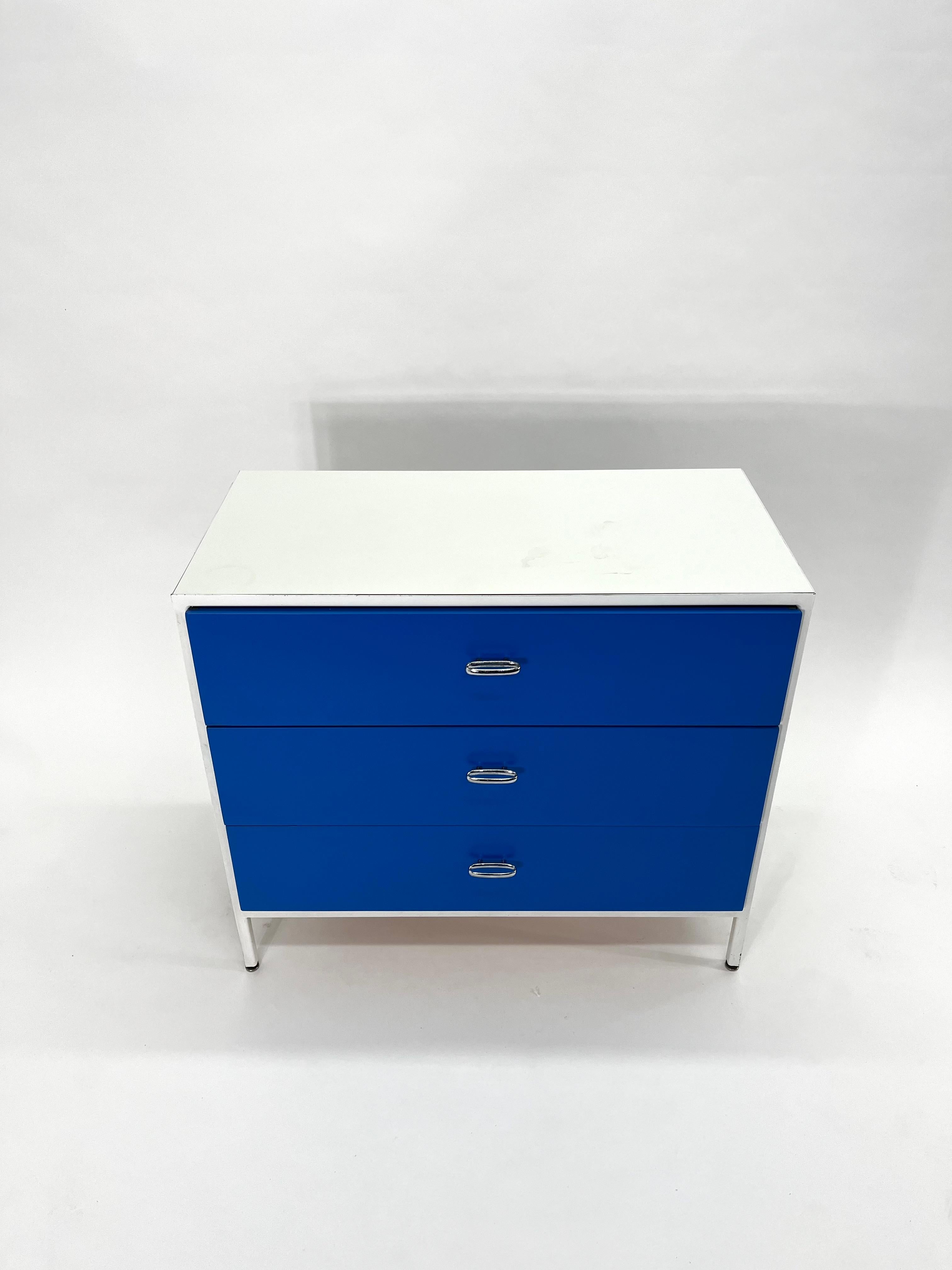 George Nelson Steel Frame Dresser in Blue and Grey 12