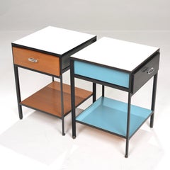 George Nelson Steel Frame Nightstands for Herman Miller