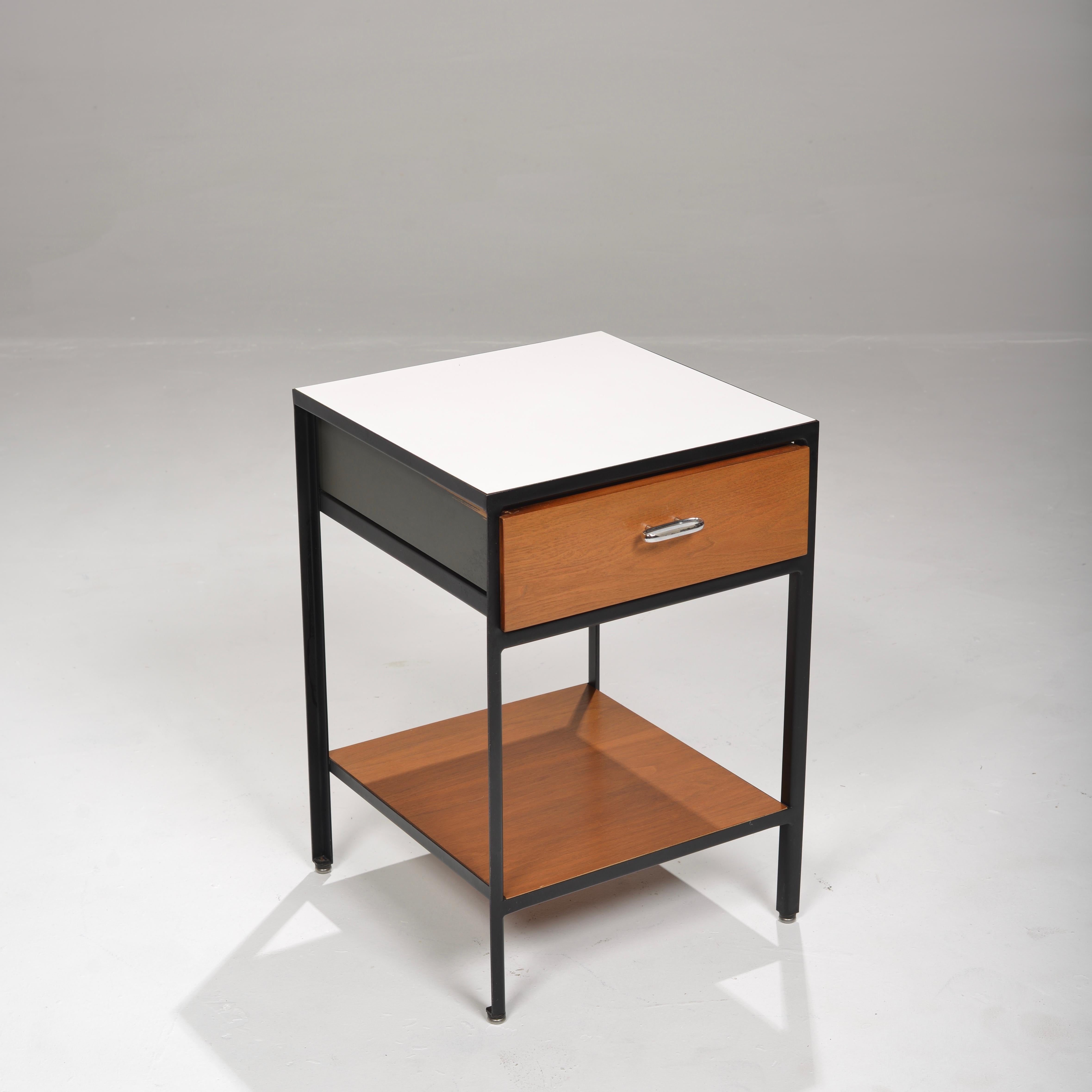 Metal George Nelson Steel Frame Nightstands for Herman Miller