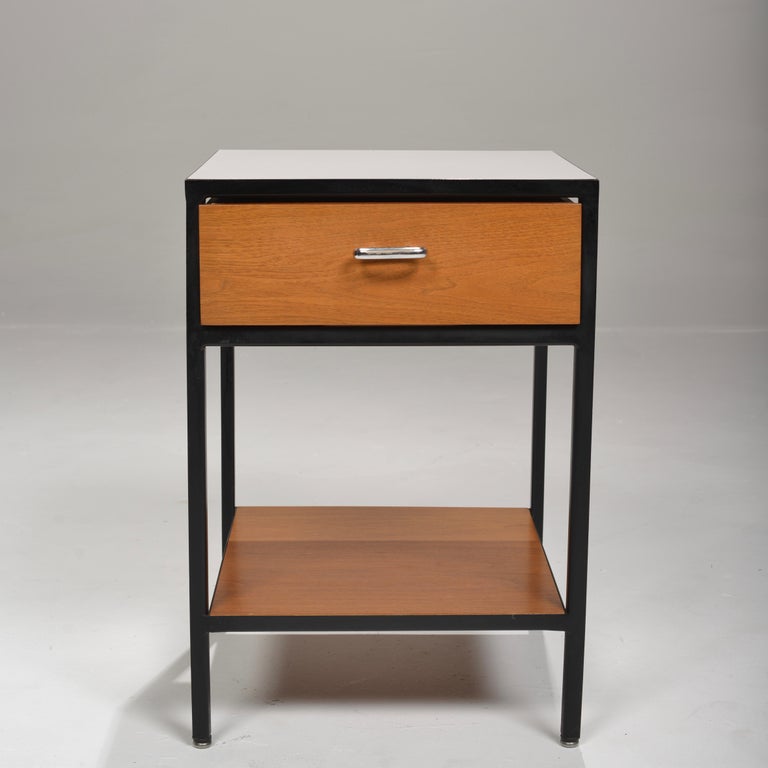 Nelson Steel Frame Nightstands for Herman Miller at 1stDibs