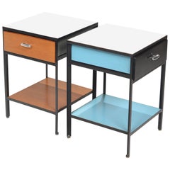 George Nelson Steel Frame Nightstands for Herman Miller