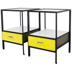 George Nelson Steel Frame Nightstands