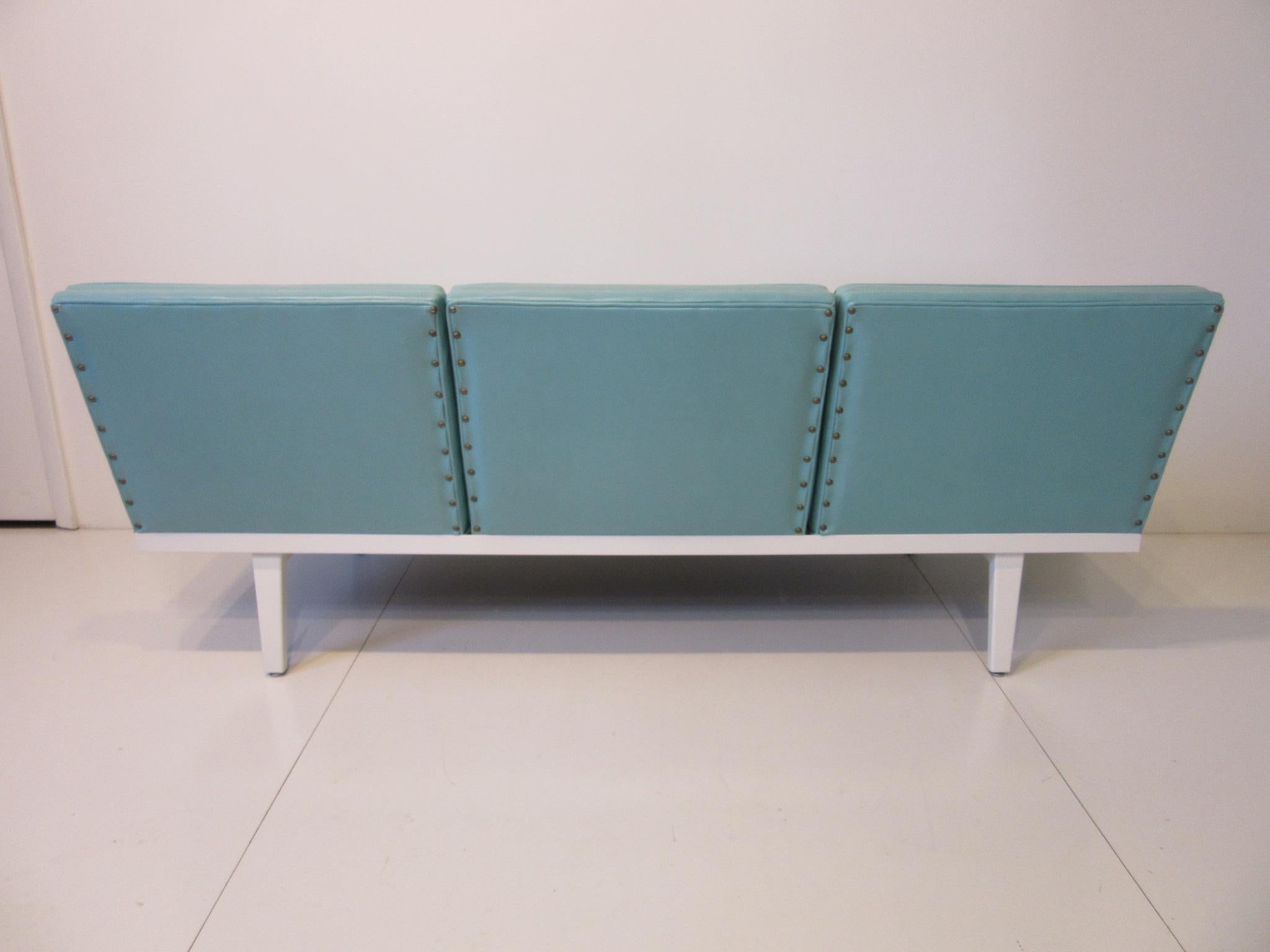 American George Nelson Steel Frame Sofa for Herman Miller