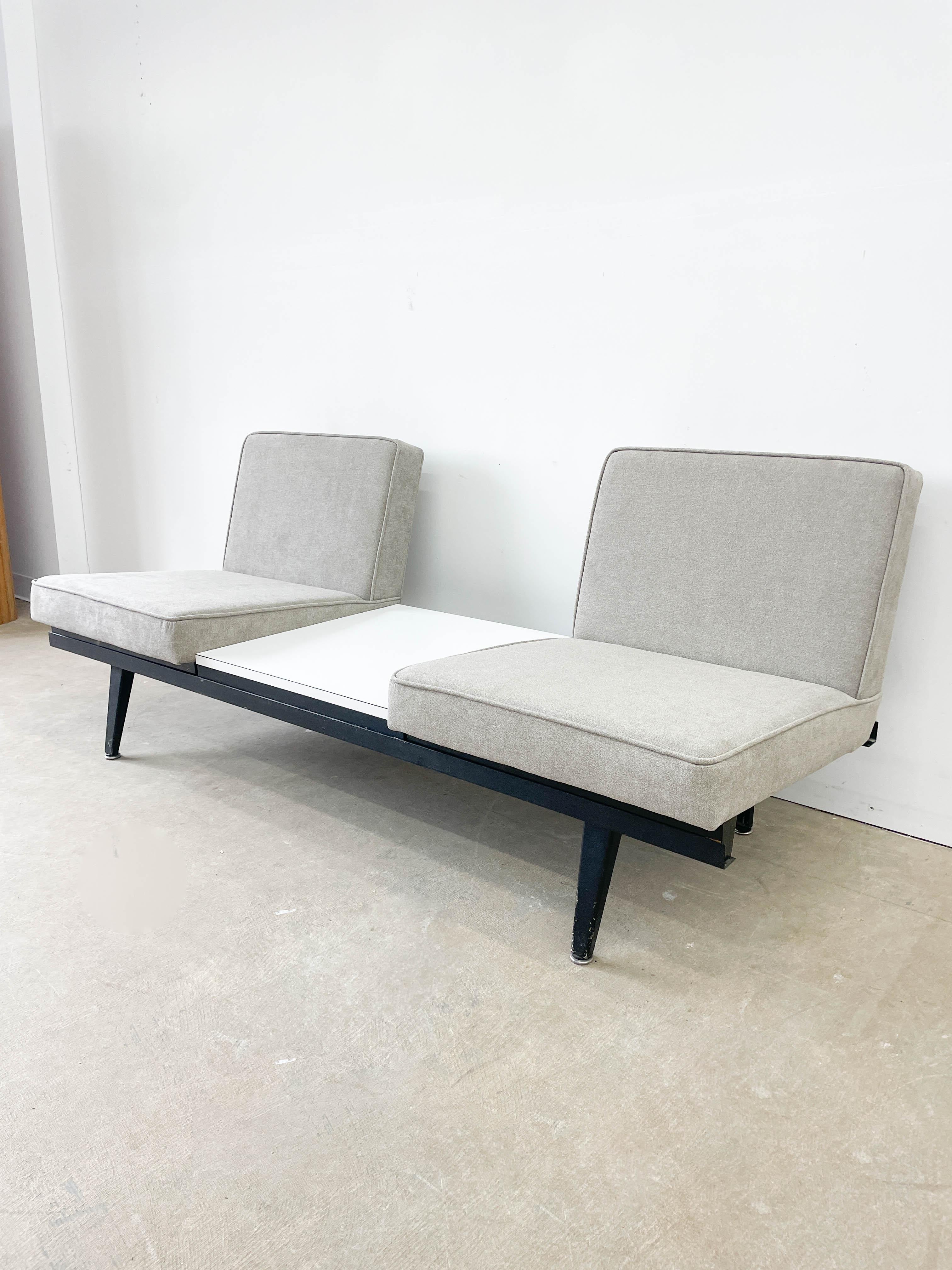Mid-Century Modern George Nelson Steelframe L Sofa for Herman Miller