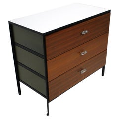George Nelson Steelframe Walnut Dresser / Chest for Herman Miller ( A )