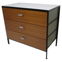 George Nelson Steelframe Walnut Dresser / Chest for Herman Miller ( B )