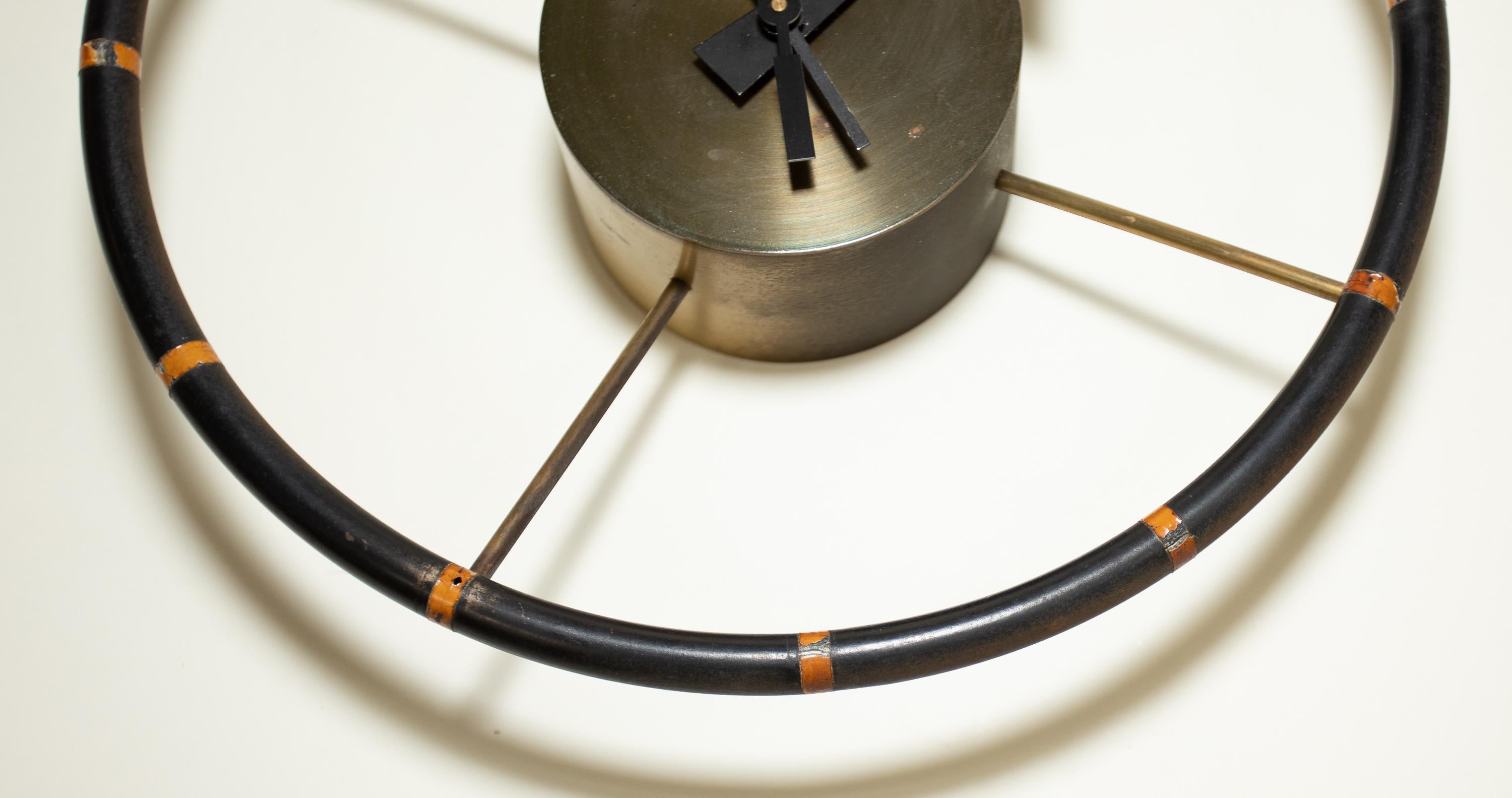 Américain Horloge à roues à gradins de George Nelson Studio en vente