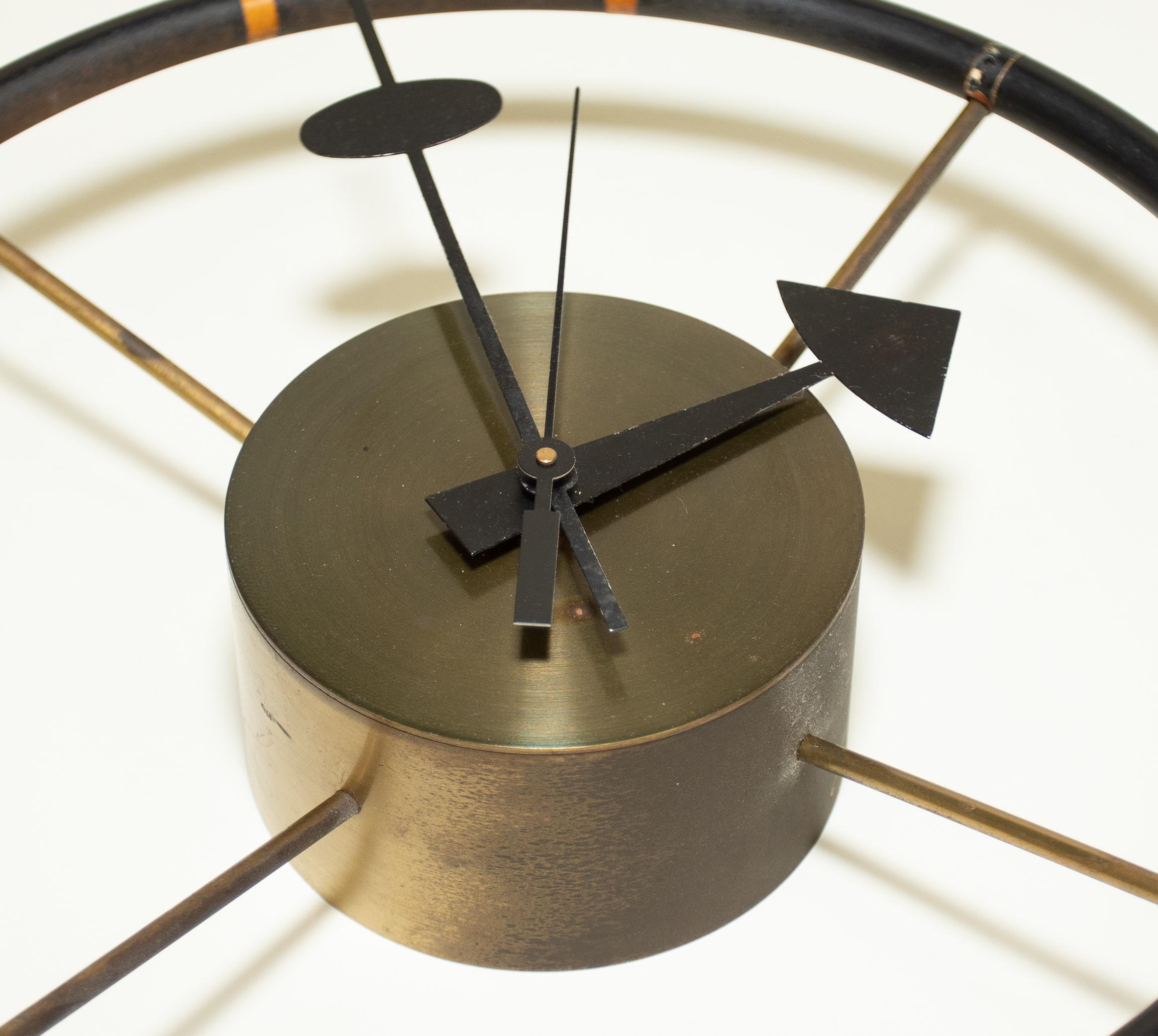American George Nelson Studio Steering Wheel Clock For Sale