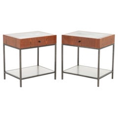 George Nelson Style Side Tables, Pair