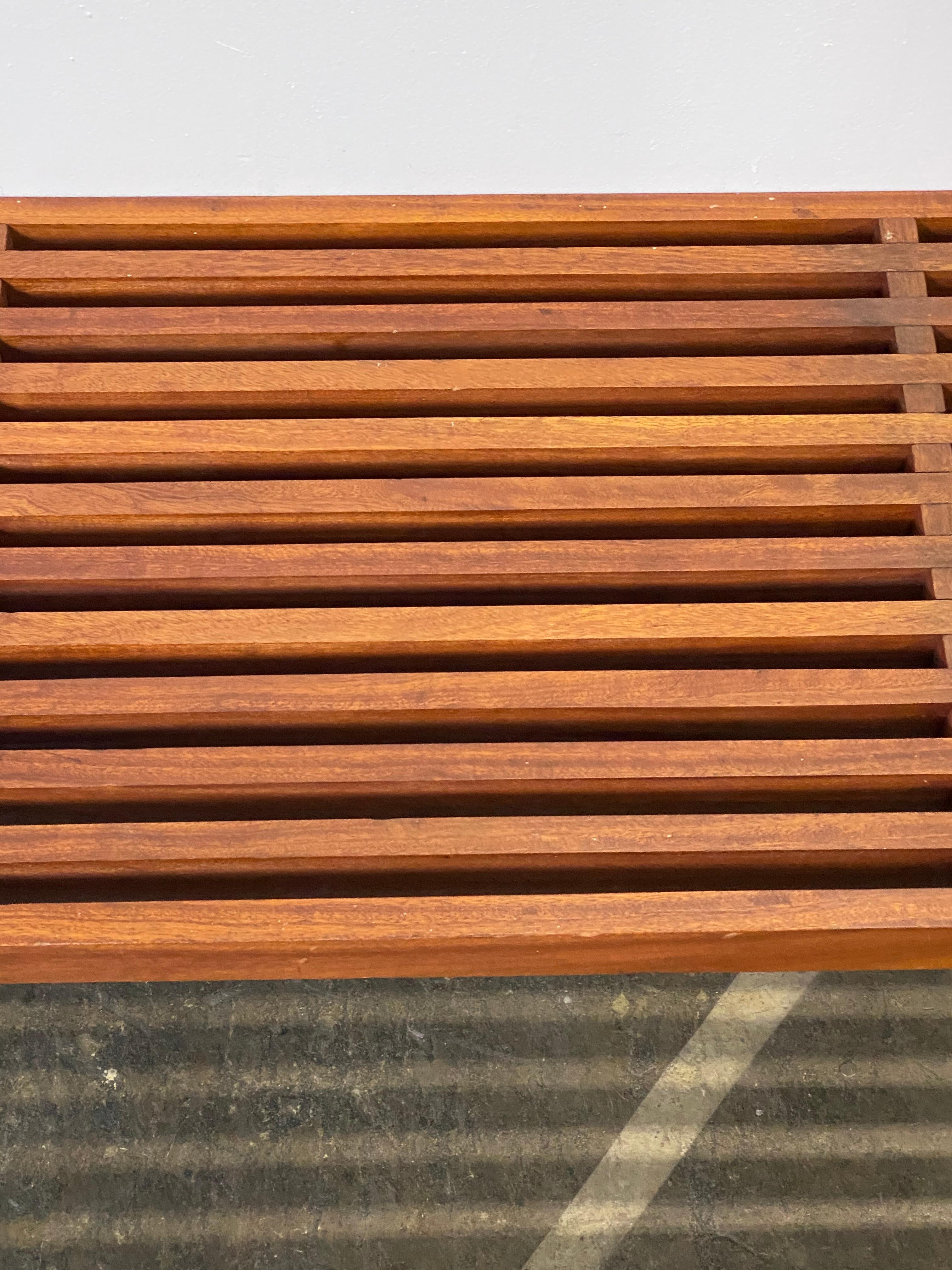 American George Nelson Style Slat Bench
