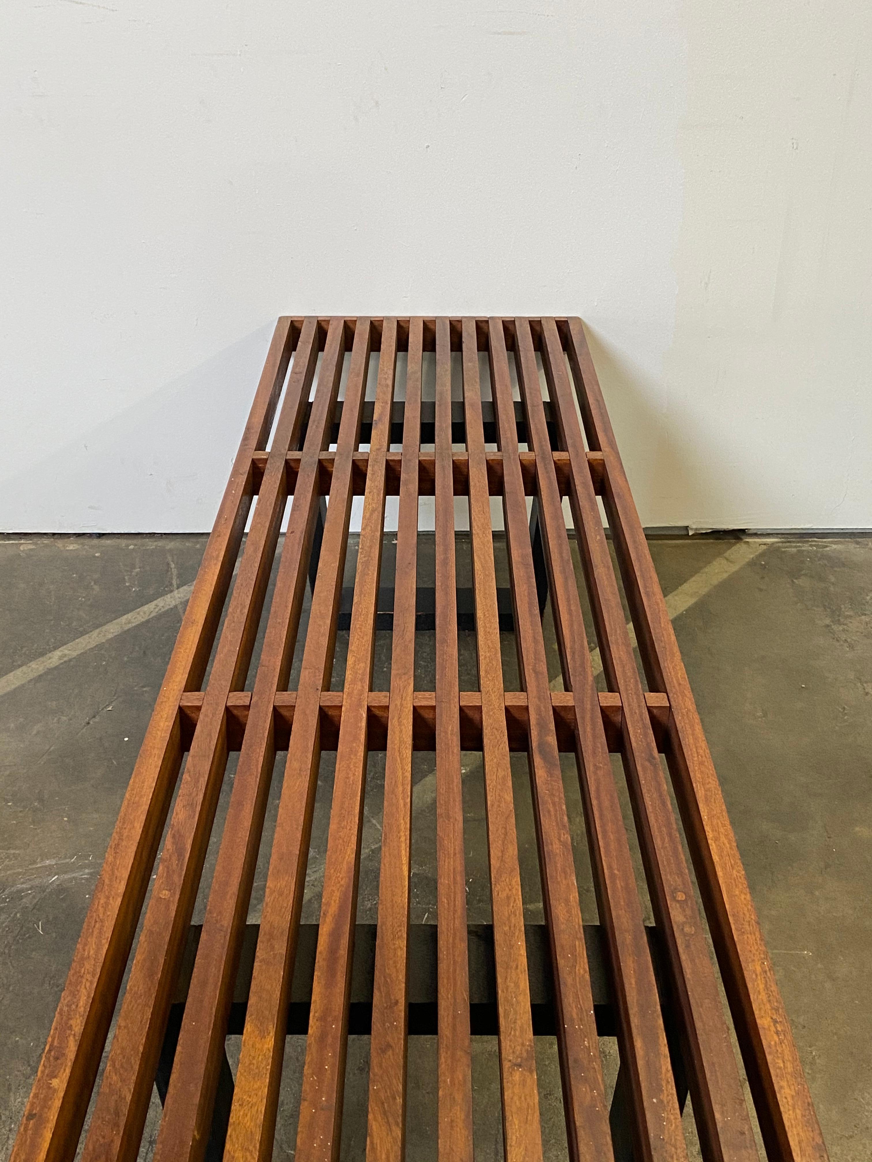 George Nelson Style Slat Bench 1