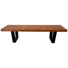 George Nelson Style Slat Bench