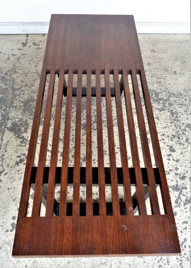 George Nelson Style Platform Bench 1950's For Sale 5