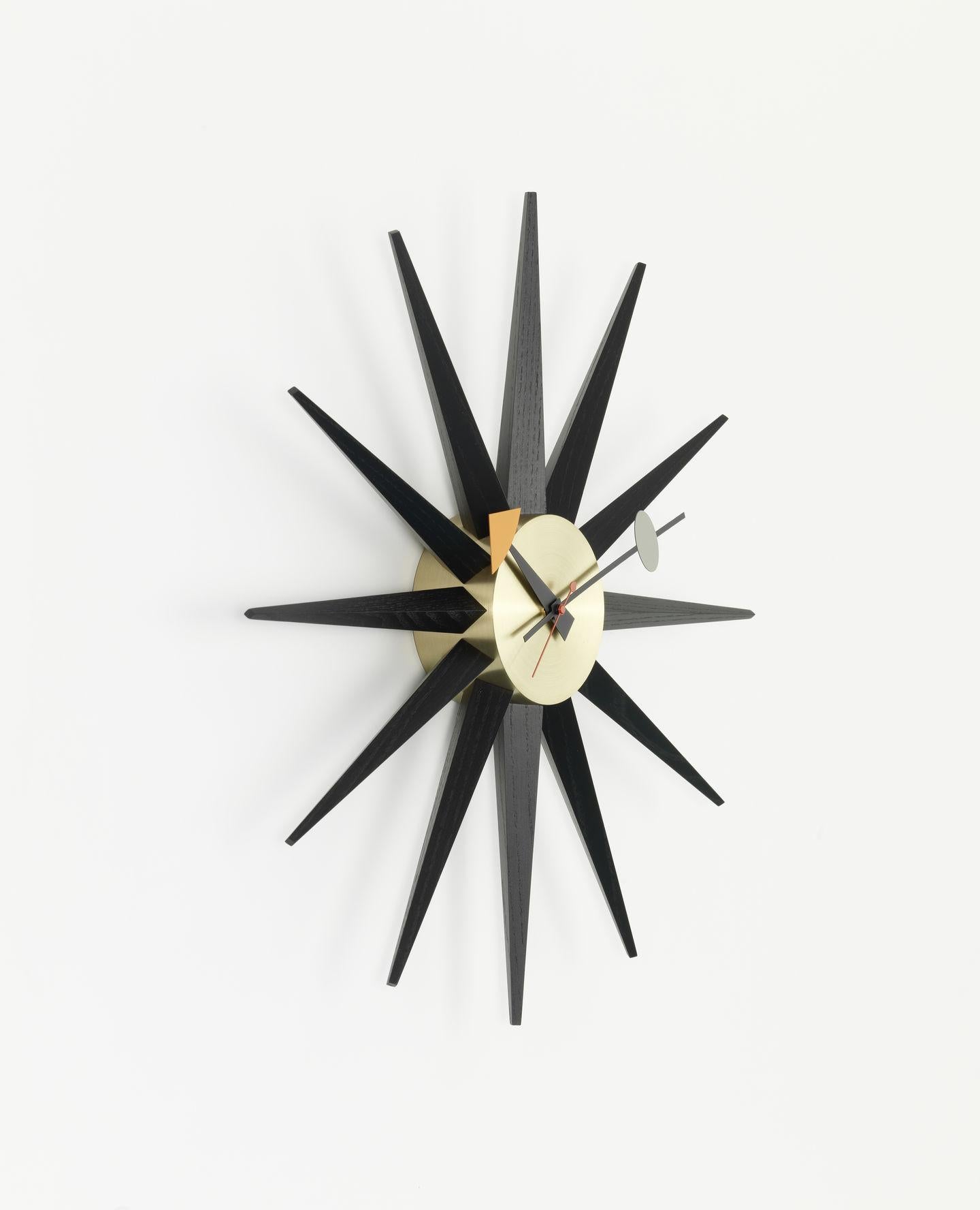 Mid-Century Modern George Nelson Sunburst Wall Clock by Vitra