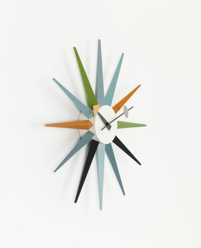 Nelson Sunburst Wall Clock by Vitra For Sale at 1stDibs