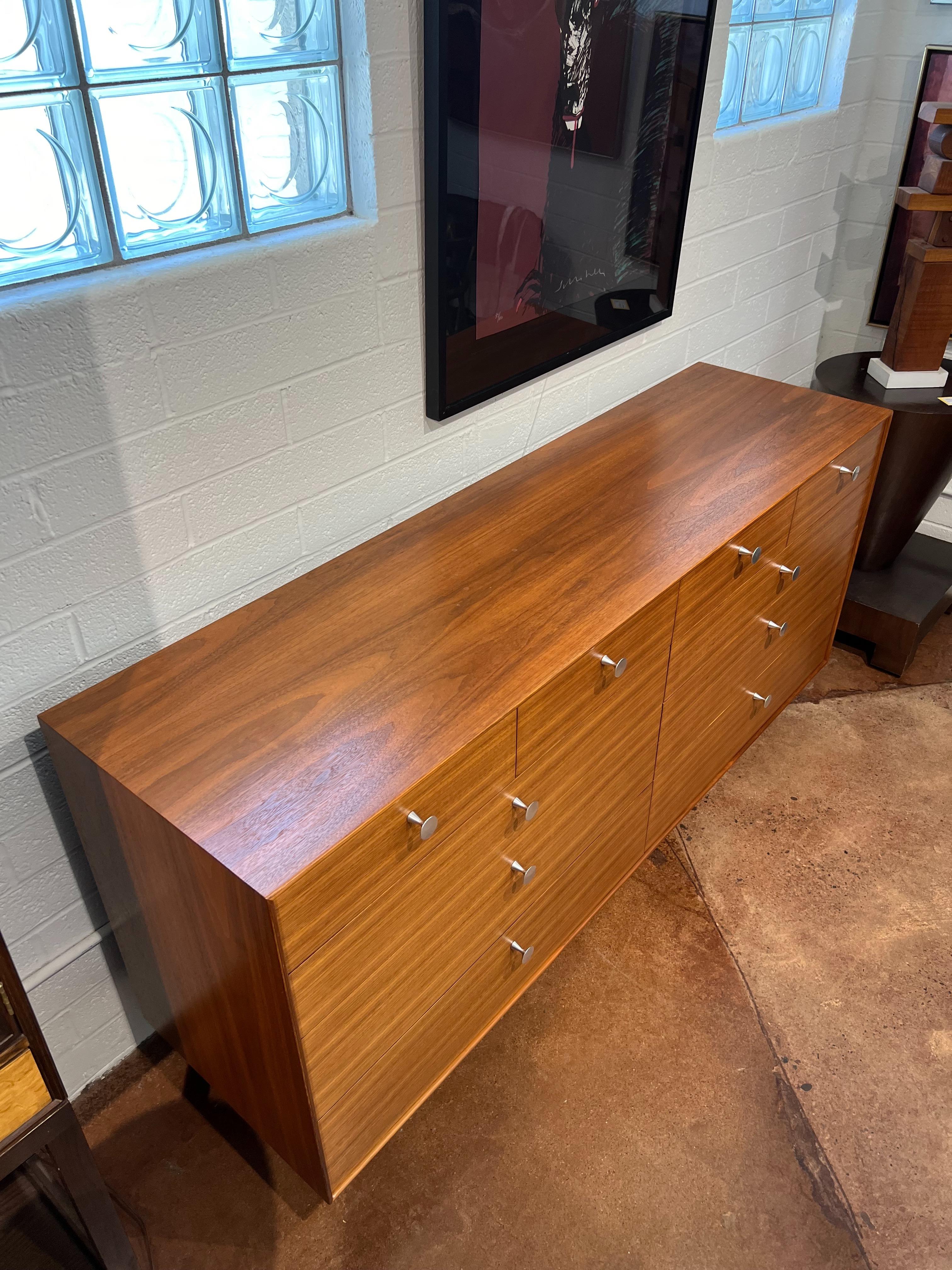 American George Nelson Thin Edge 10 Drawer dresser for Herman Miller