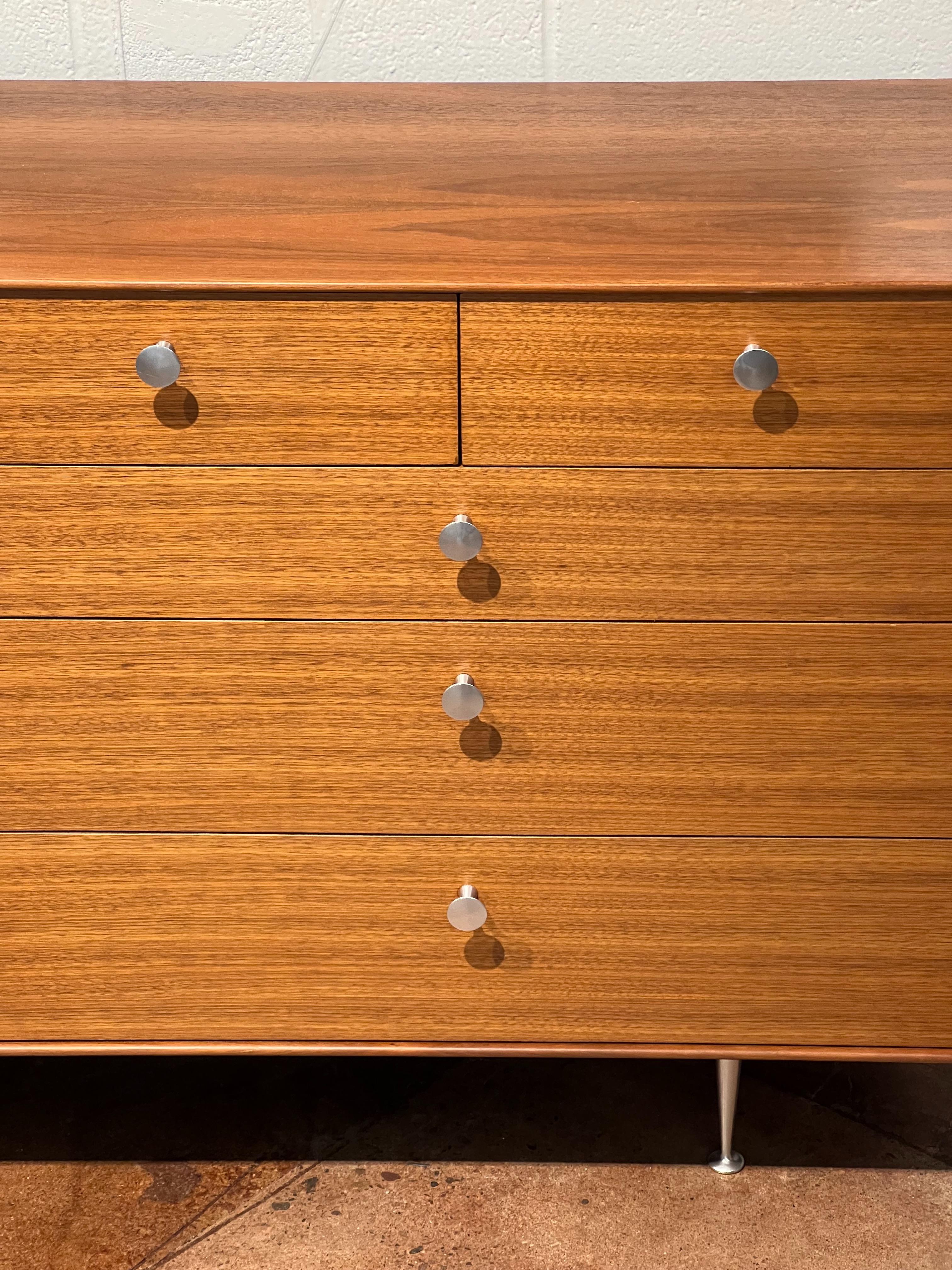 Mid-20th Century George Nelson Thin Edge 10 Drawer dresser for Herman Miller For Sale