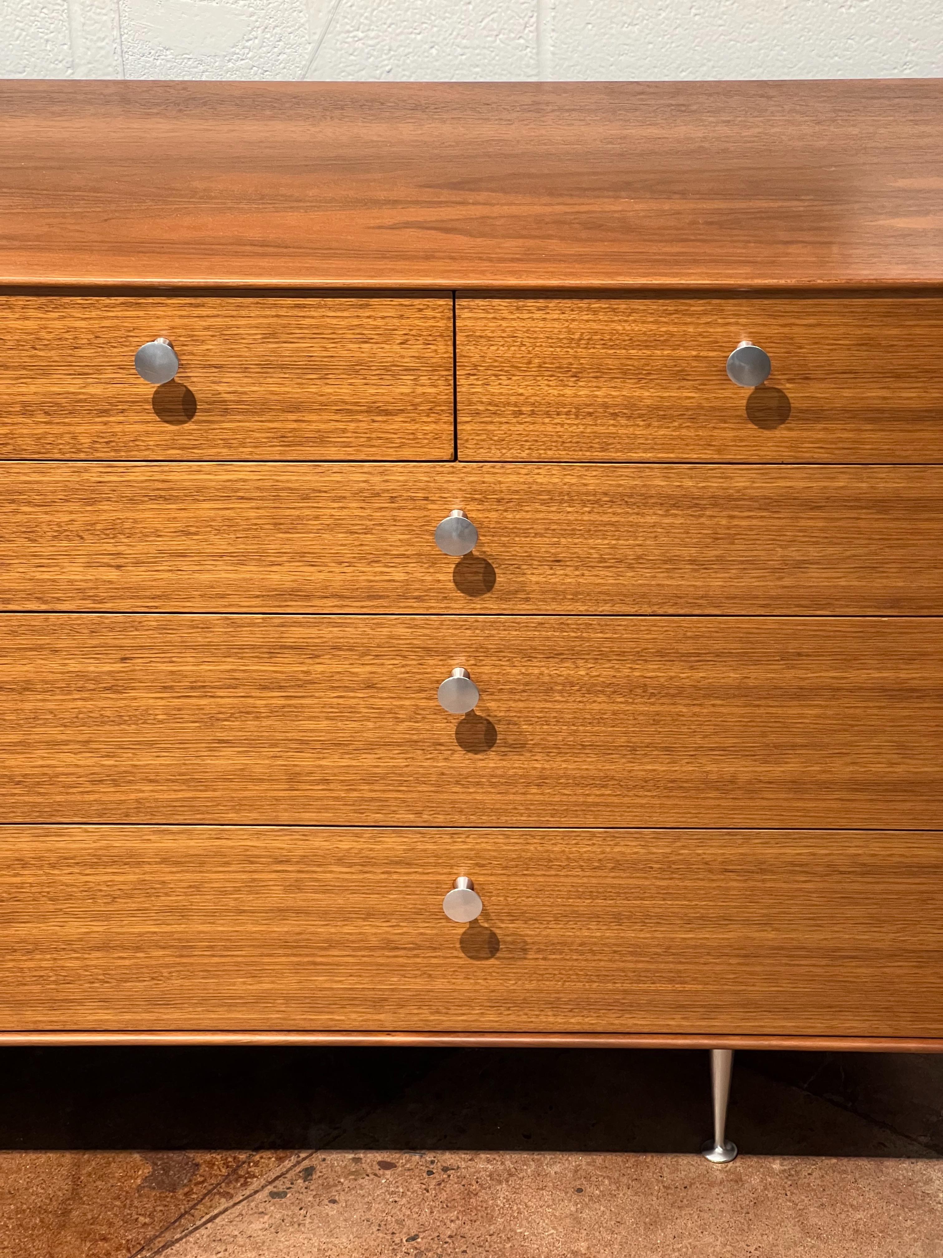 Mid-20th Century George Nelson Thin Edge 10 Drawer dresser for Herman Miller