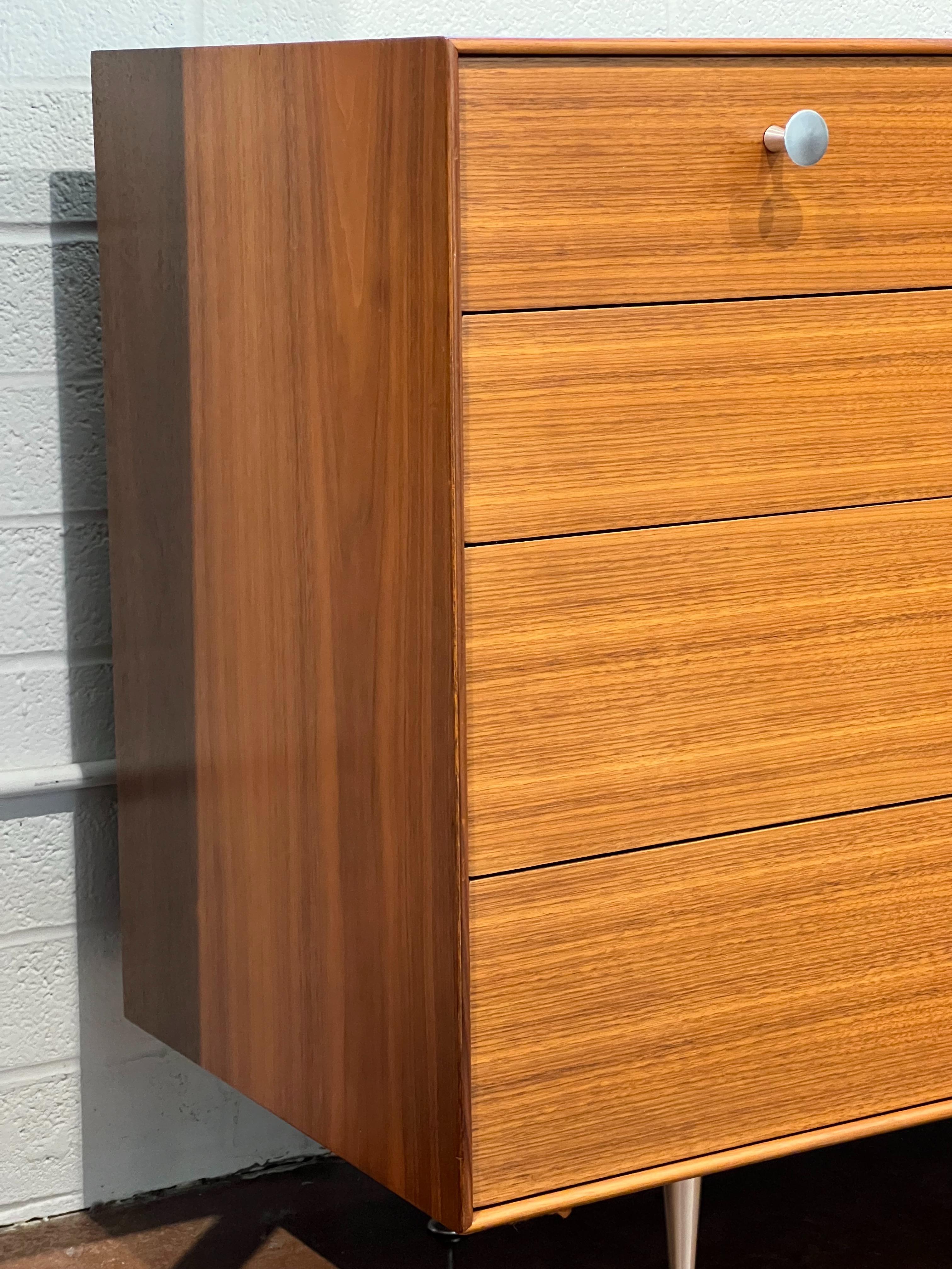 Aluminum George Nelson Thin Edge 10 Drawer dresser for Herman Miller
