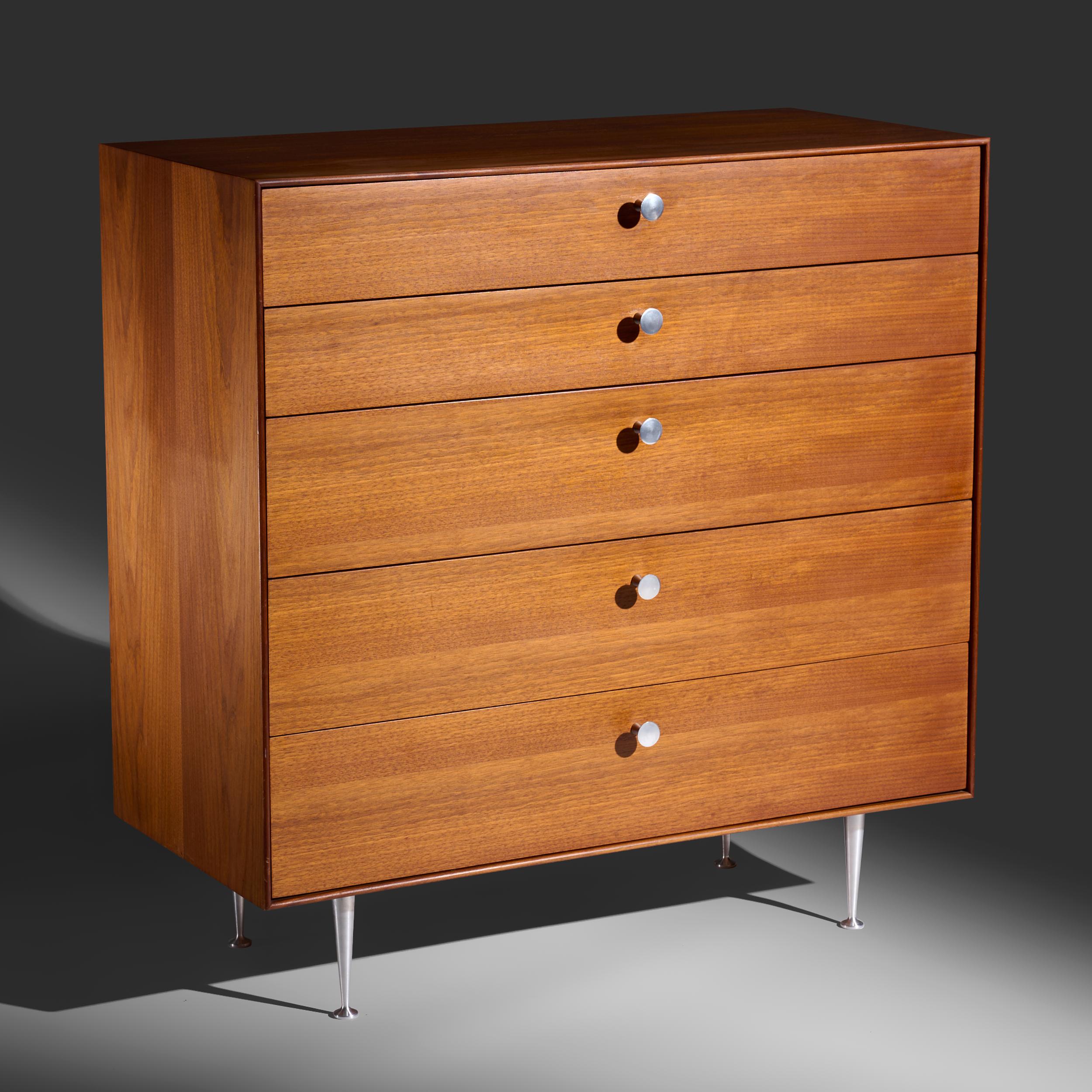 Mid-Century moderno Armadio George Nelson Thin Edge modello 5240 per Herman Miller USA, 1952 in vendita