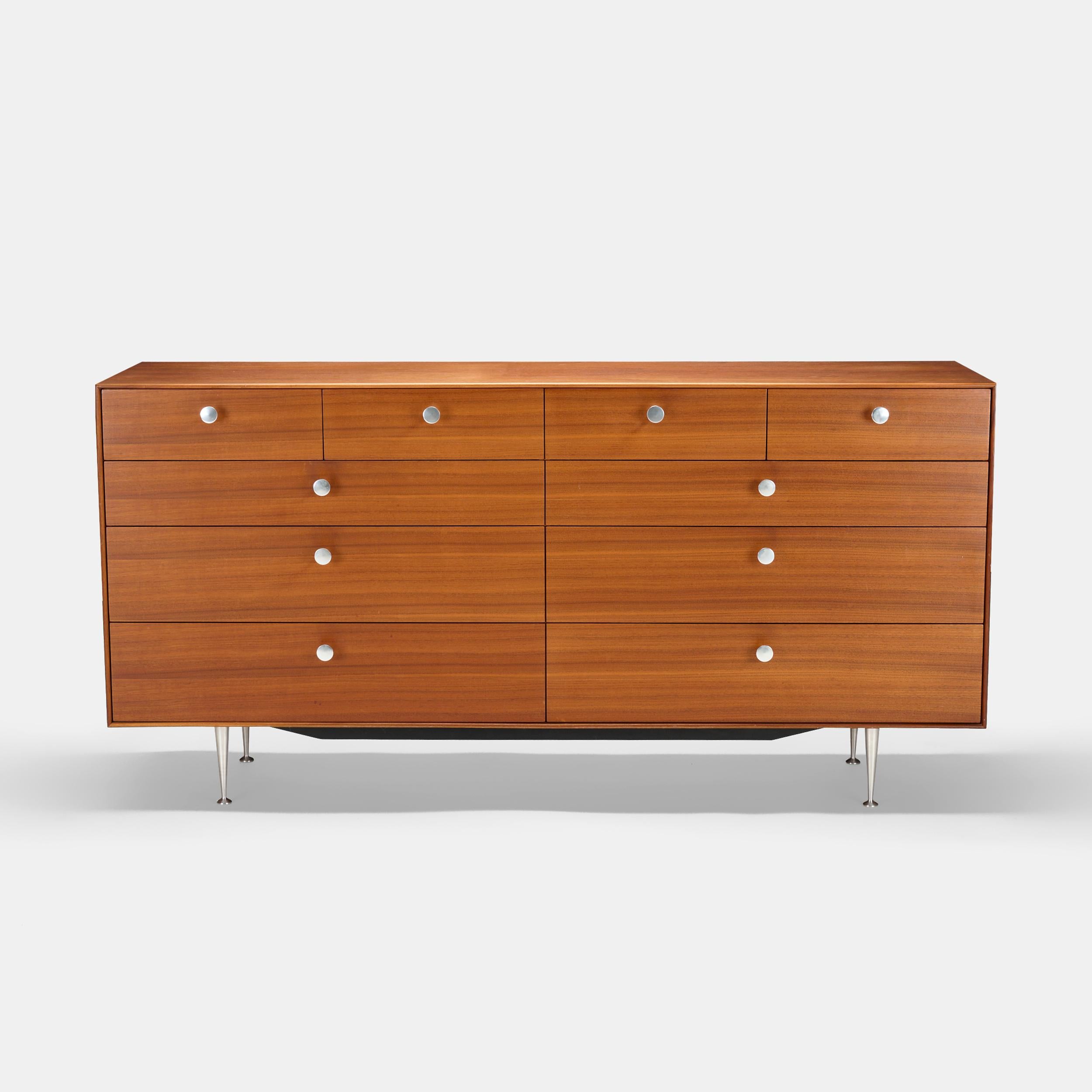 Alluminio Armadio George Nelson Thin Edge modello 5723 per Herman Miller USA, 1952 in vendita