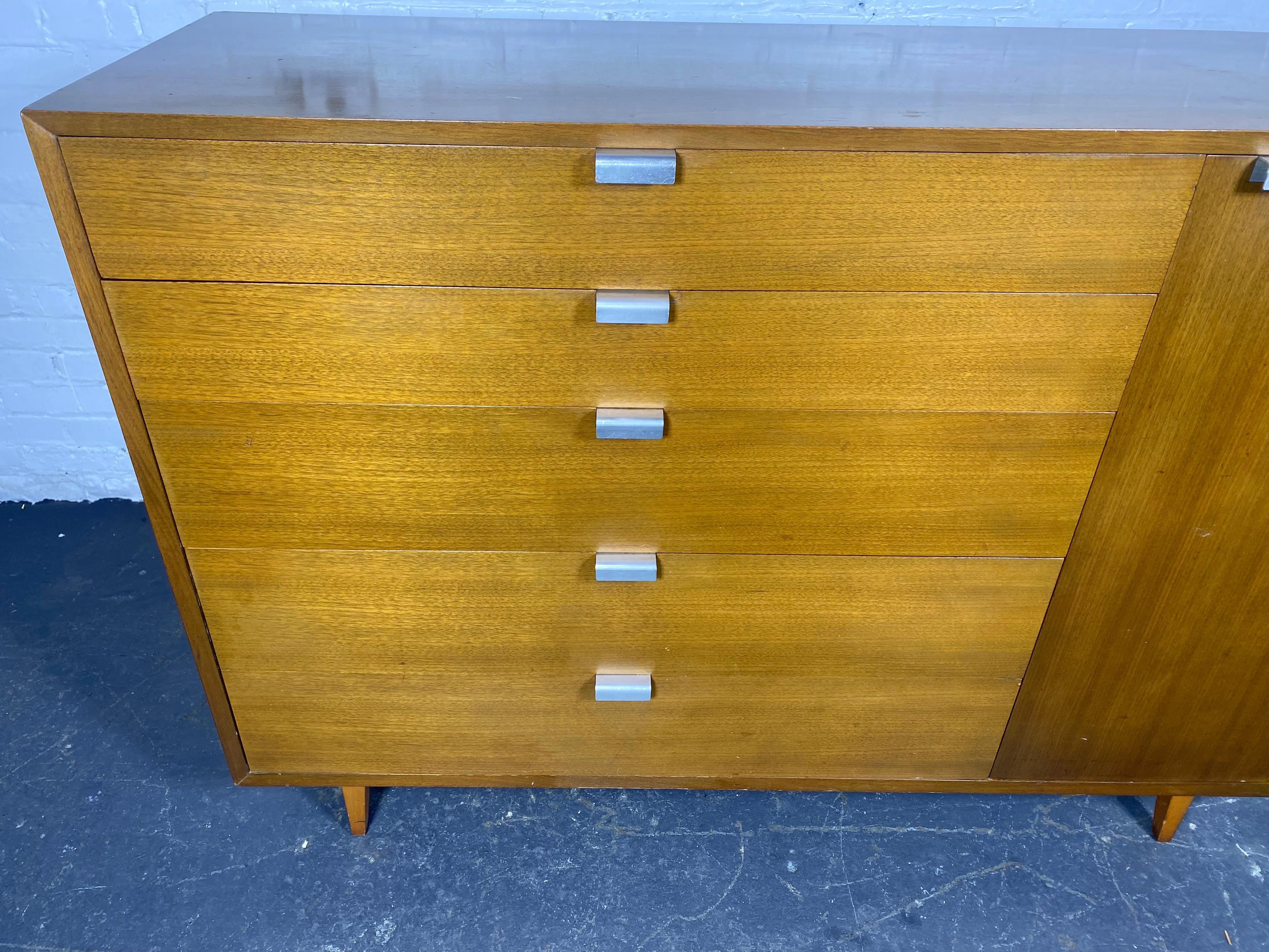 GEORGE NELSON THIN EDGE CHEST / Cabinet for HERMAN MILLER. Classic Modernist For Sale 4